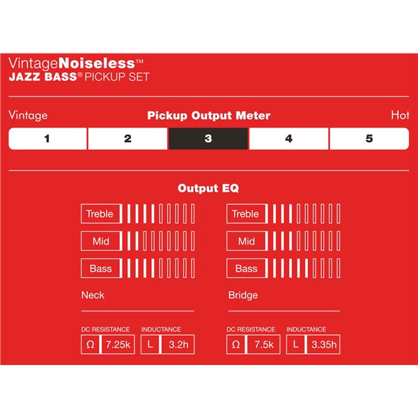 Fender Vintage Noiseless Jazz Bass Set (obrázek 3)