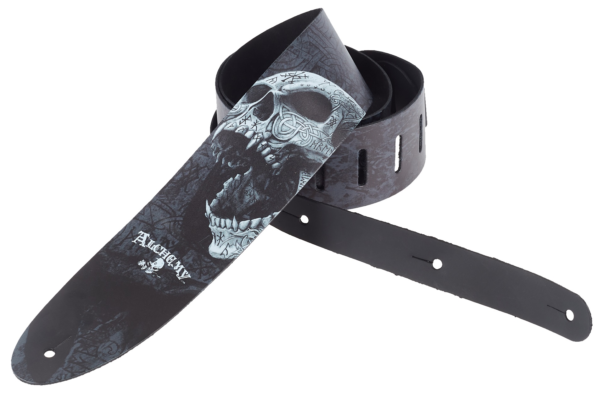 Perri's Leathers 11024 ALCHEMY Guitar Strap Berserker Skull (obrázek 3)