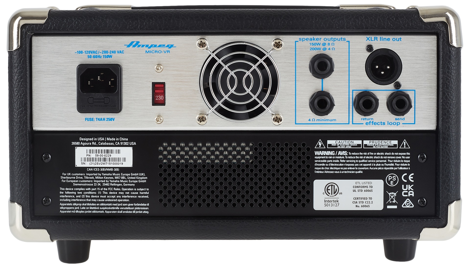 Ampeg Micro-VR Head (obrázek 4)