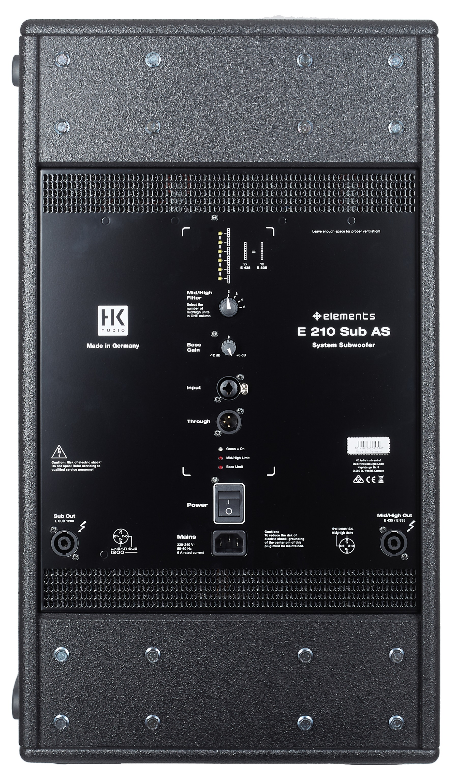 HK Audio ELEMENTS E210 Sub A (obrázek 4)