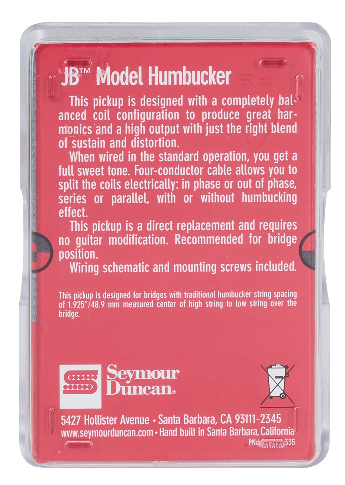 Seymour Duncan SH-4 BLK JB Model (obrázek 3)