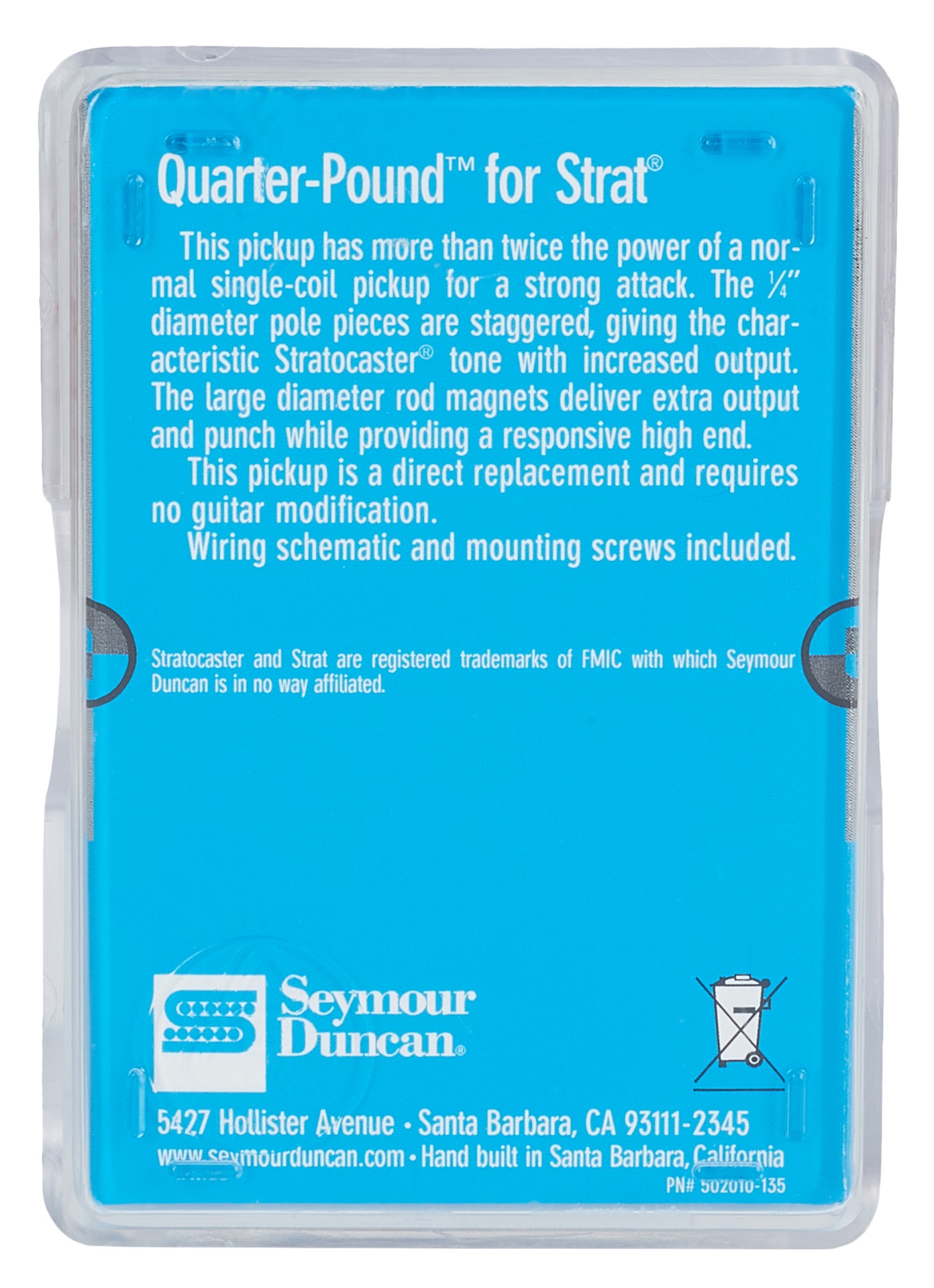 Seymour Duncan SSL-7 RW/RP Quarter Pound Staggered Strat (obrázek 5)