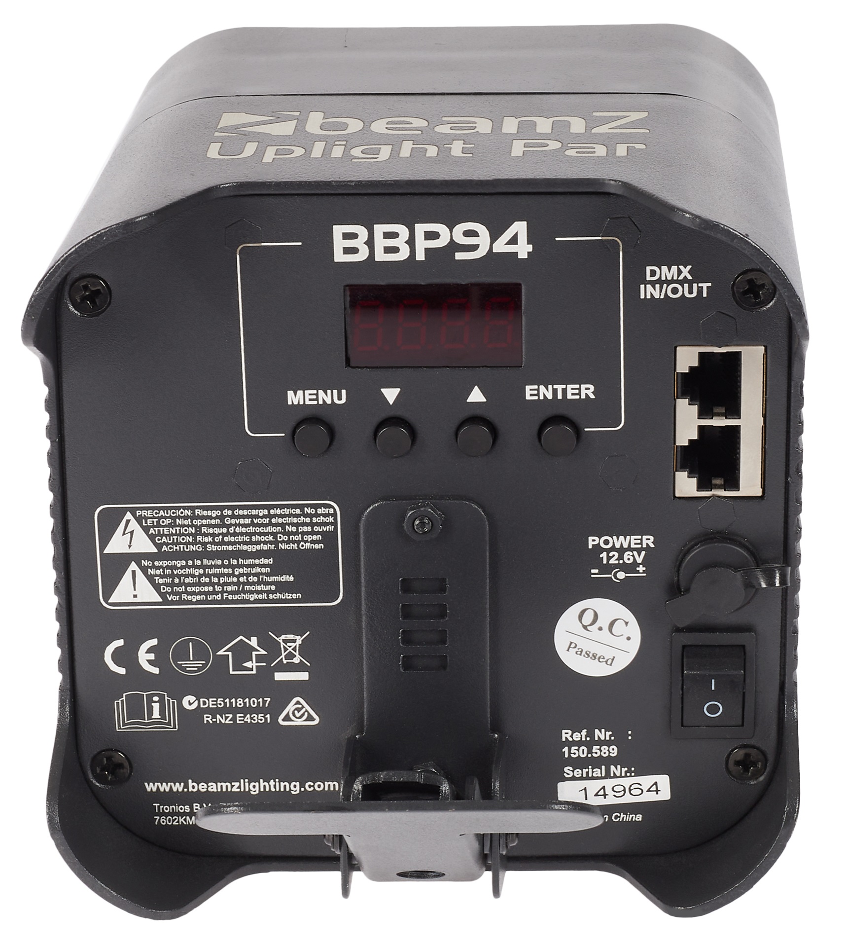 BeamZ BBP94 Battery Uplight Par 4x 10W (obrázek 5)