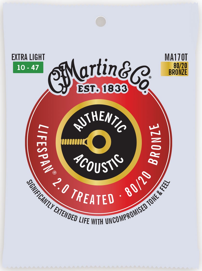 Levně Martin Authentic Lifespan 2.0 80/20 Bronze Extra Light