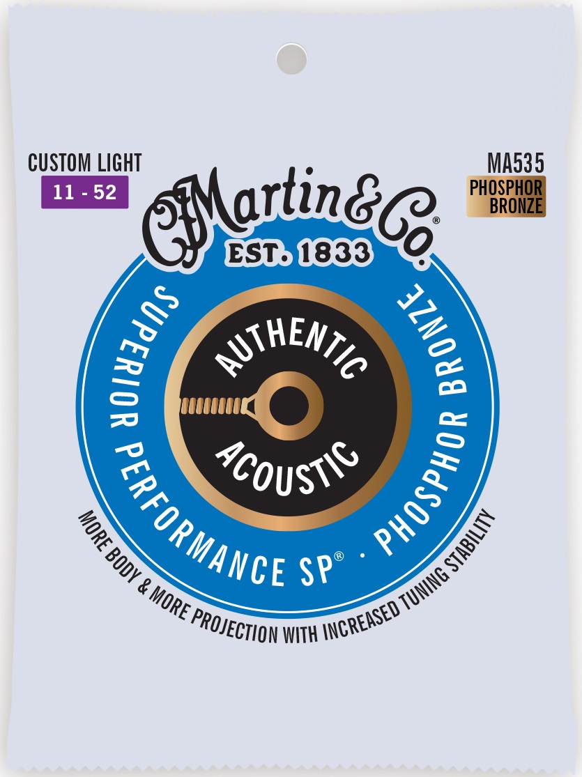 Levně Martin Authentic SP 92/8 Phosphor Bronze Custom Light