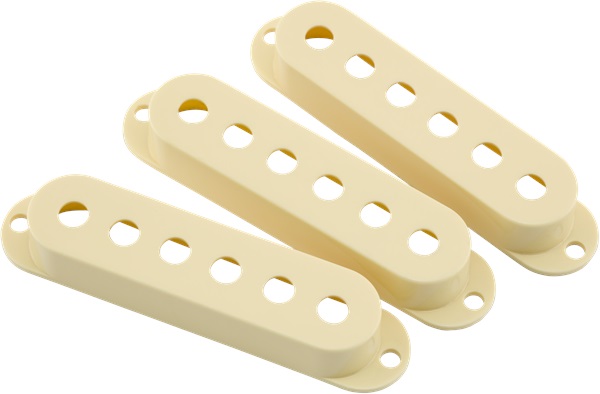 Levně Fender Road Worn Stratocaster Pickup Covers, Aged White