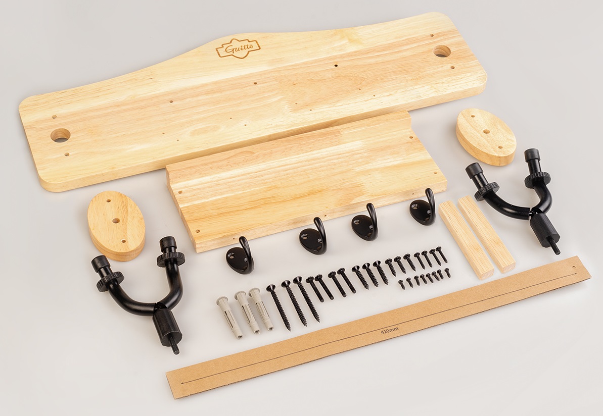Guitto GGS-10 Double Guitar And Accessories Wall Hanger (obrázek 3)