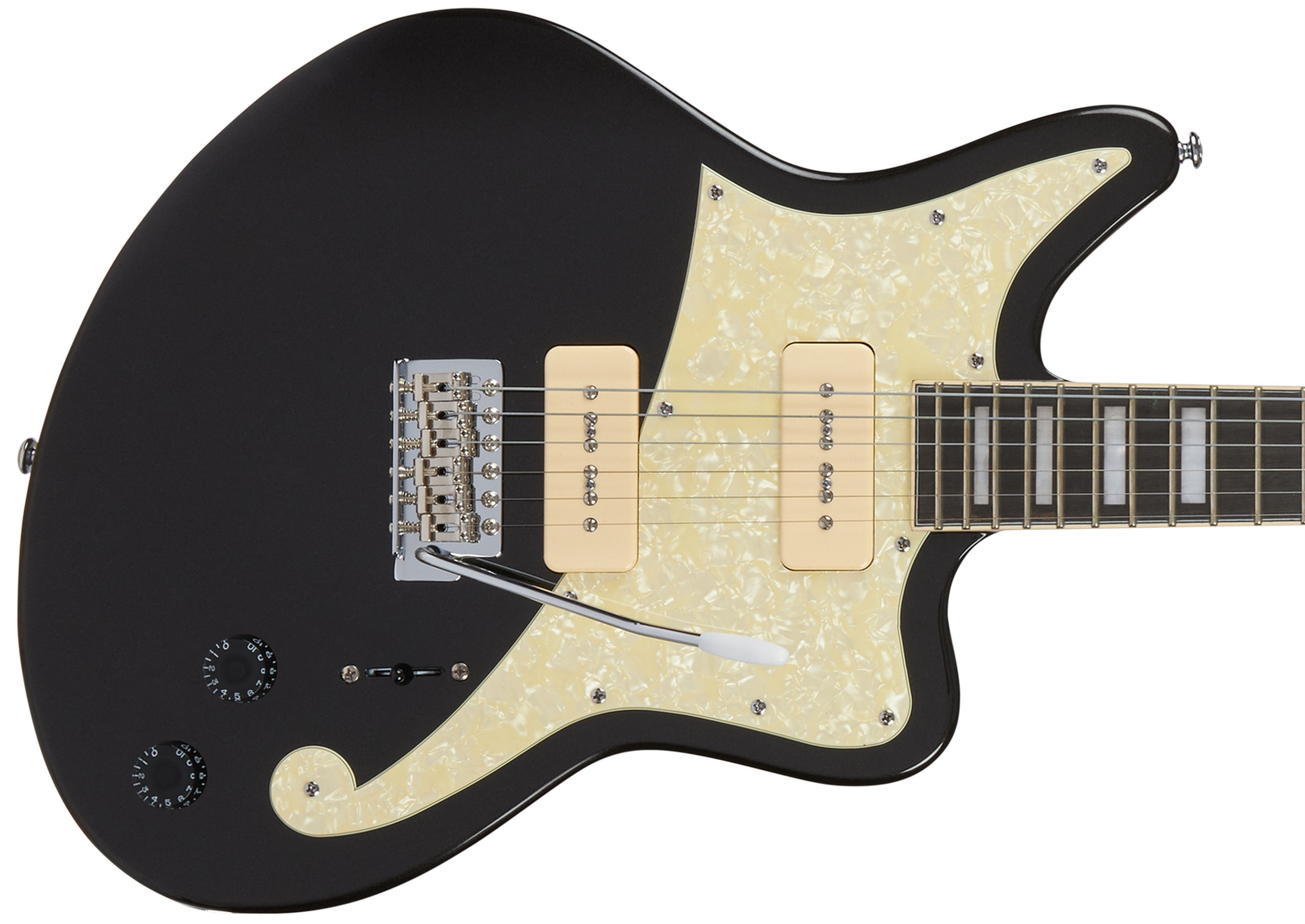 D'Angelico Offset Solid Body Black Flake (obrázek 3)