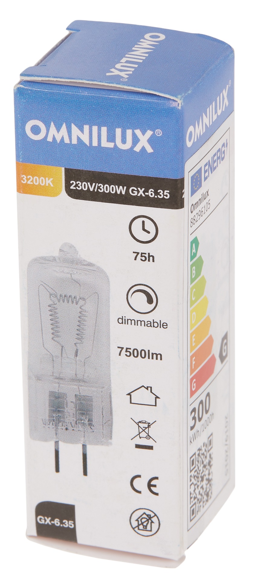 Levně Omnilux 230V/300W GX-6,35 75h 3200K