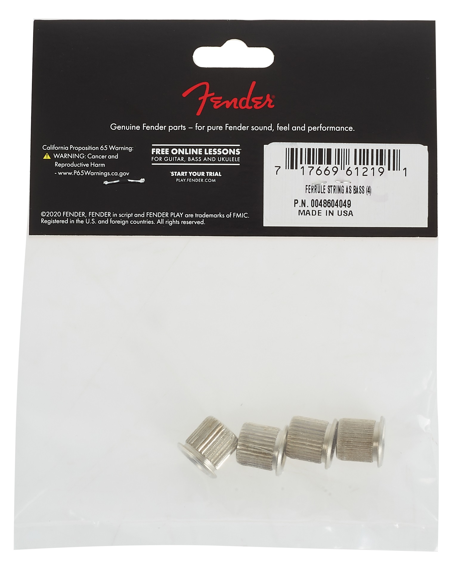 Fender Bass String Ferrules, Nickel (obrázek 4)
