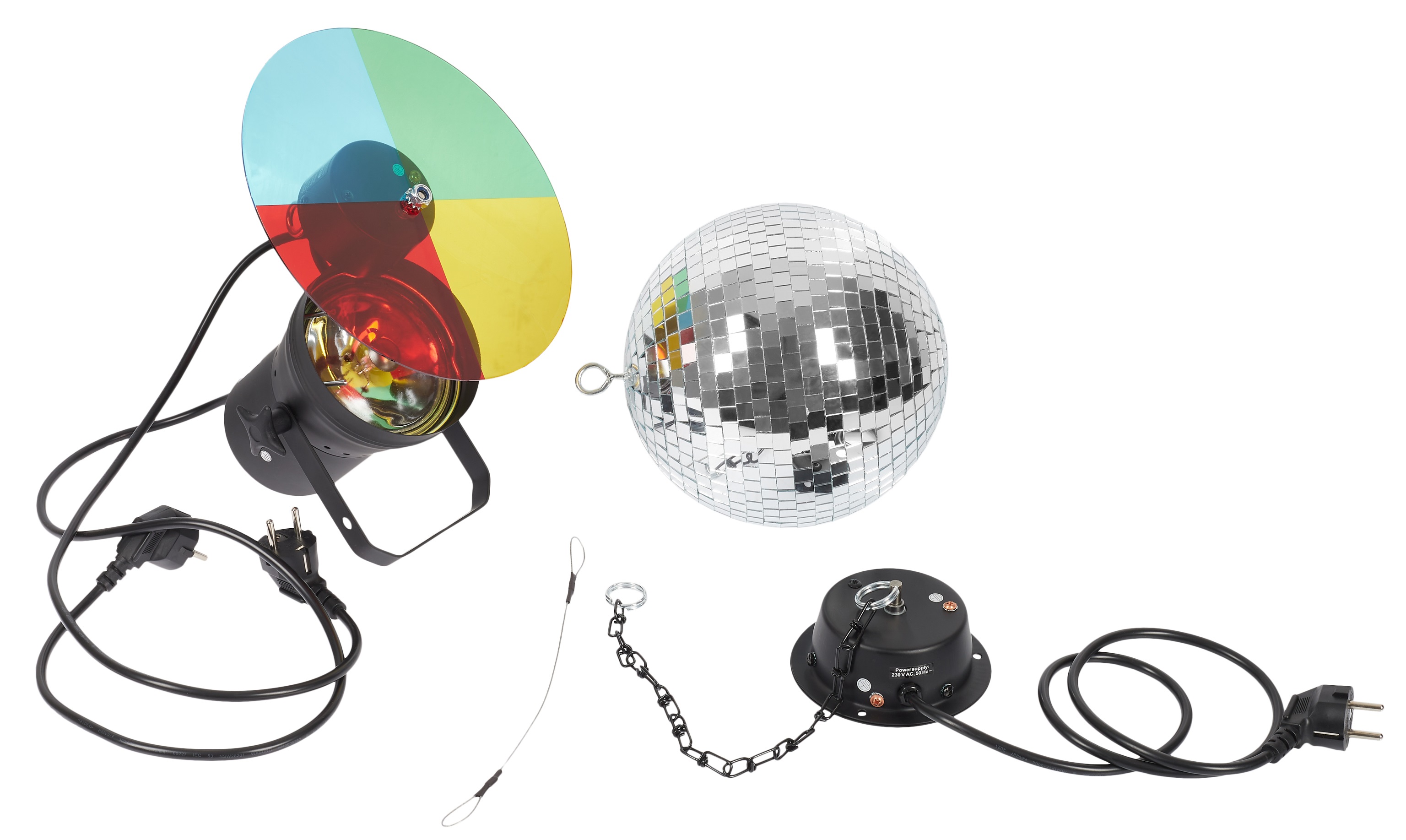 Eurolite Mirrorball 20 cm Set with Pinspot and Motor (obrázek 4)
