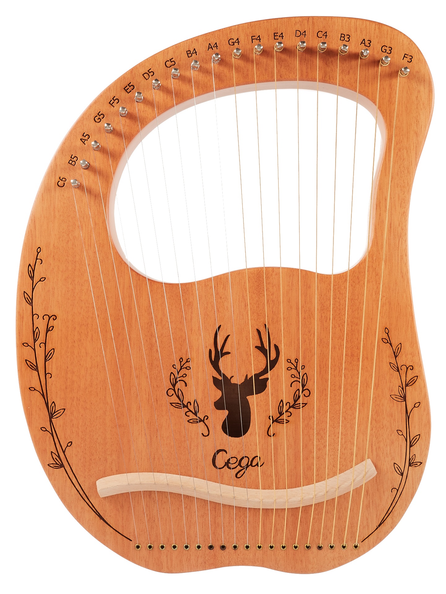 Levně Cega Lyre Harp 19 Strings Natural