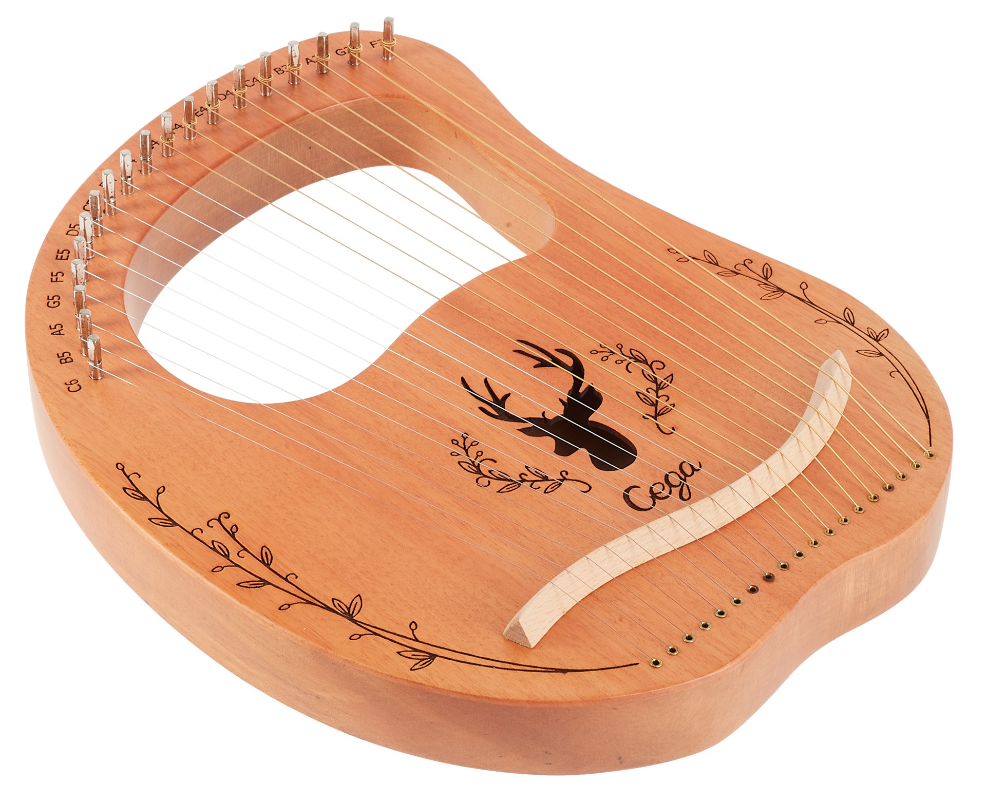 Cega Lyre Harp 19 Strings Natural (obrázek 3)