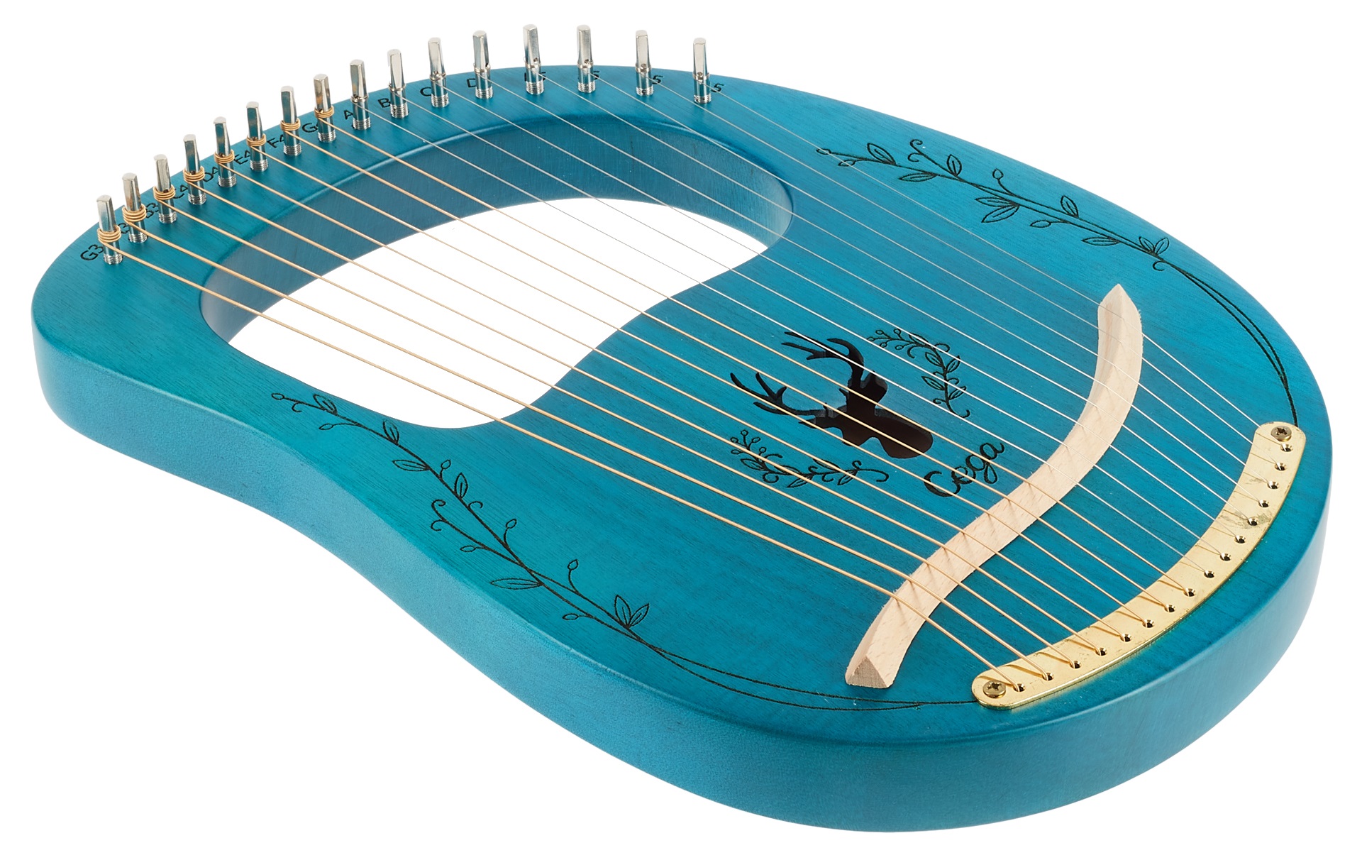 Cega Lyre Harp 16 Strings Blue (obrázek 3)