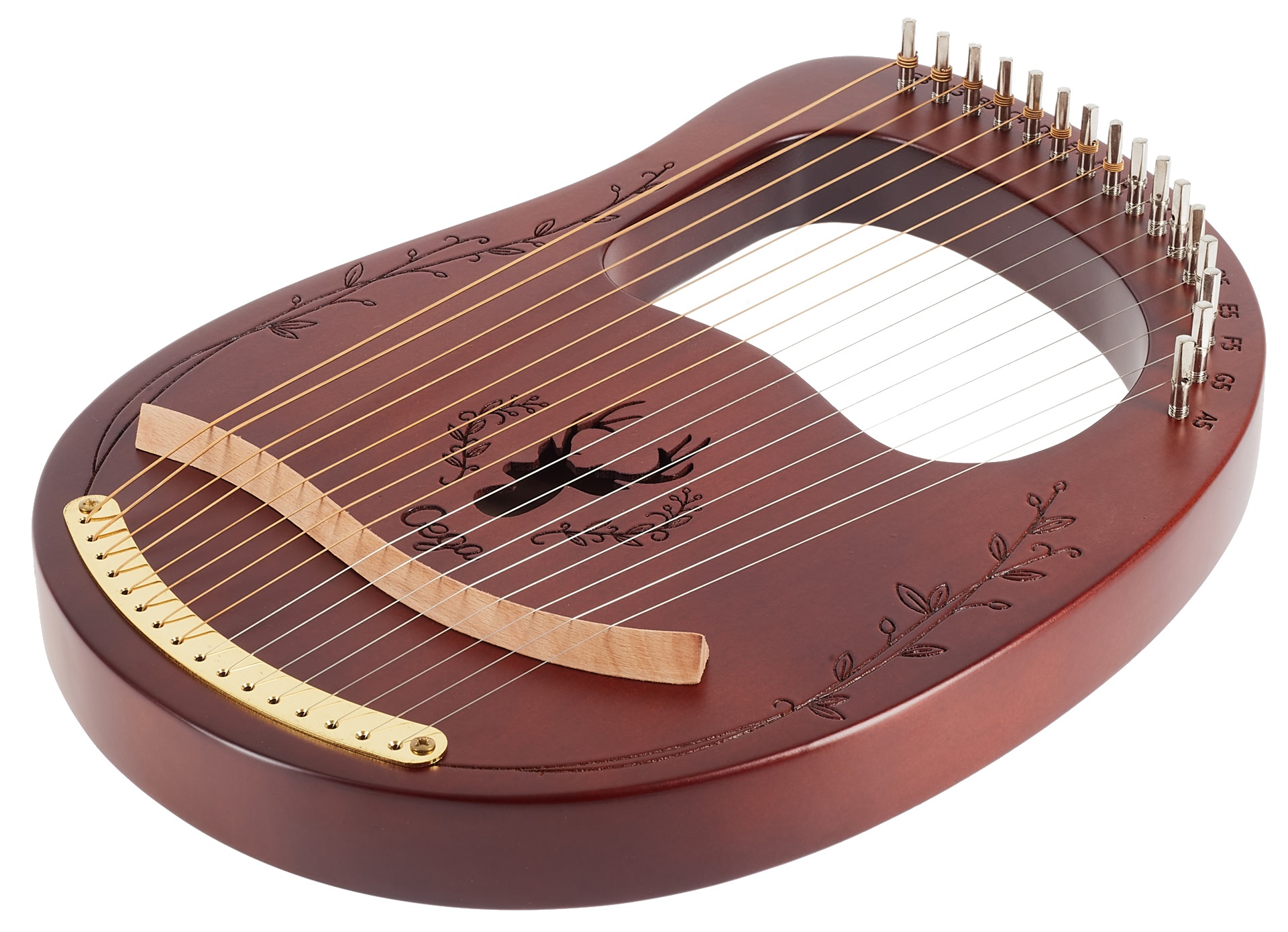 Cega Lyre Harp 16 Strings Coffee (rozbalené) (obrázek 3)