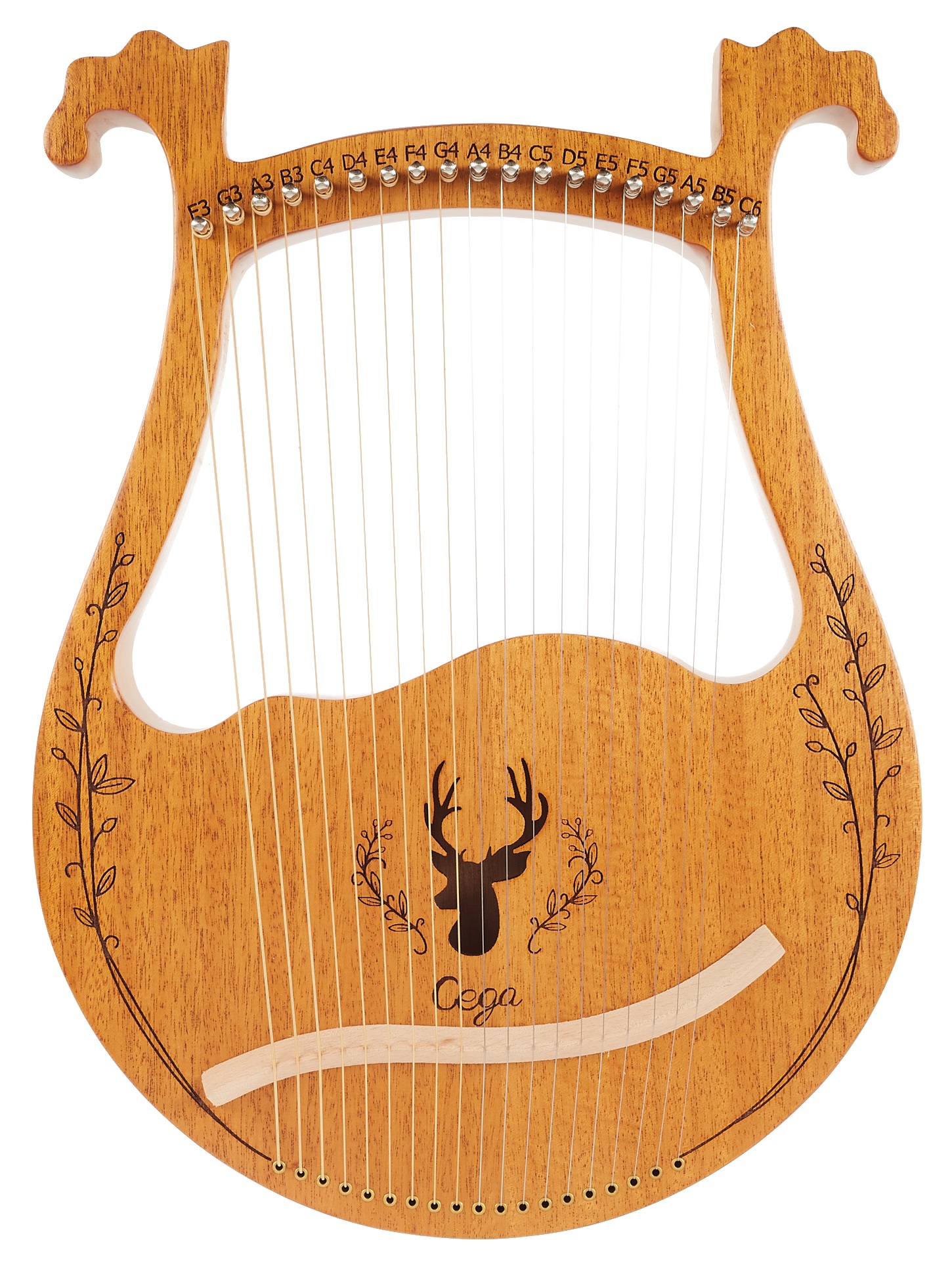 Levně Cega Harp 19 Strings Natural