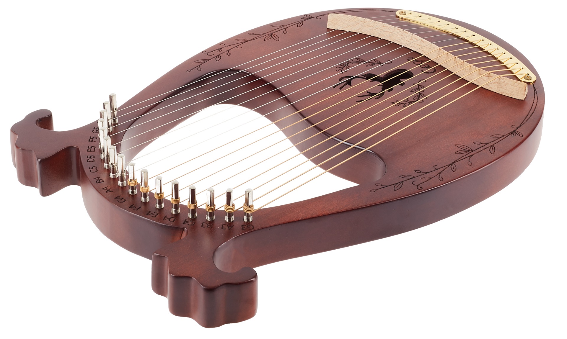 Cega Harp 16 Strings Coffee (obrázek 4)