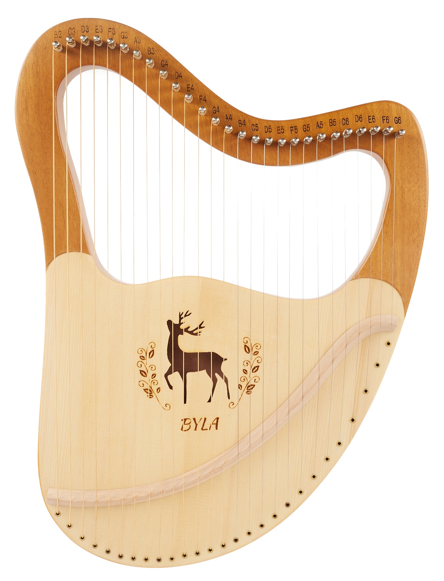 Levně Byla Lyre Harp 27 Strings Natural