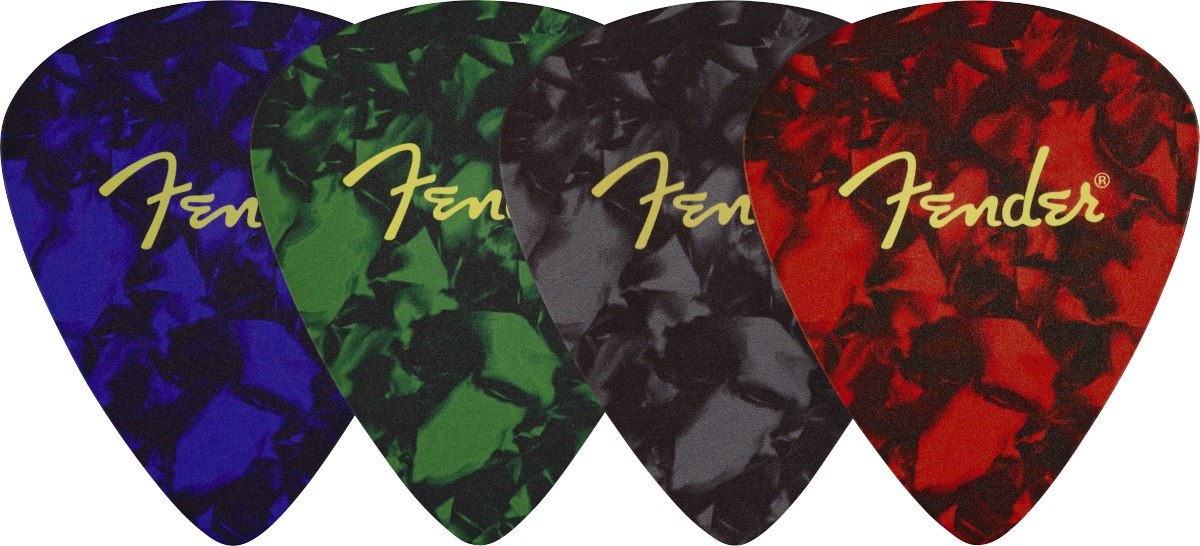 Levně Fender Pick Shape Logo Coasters, 4-Pack, Multi-Color