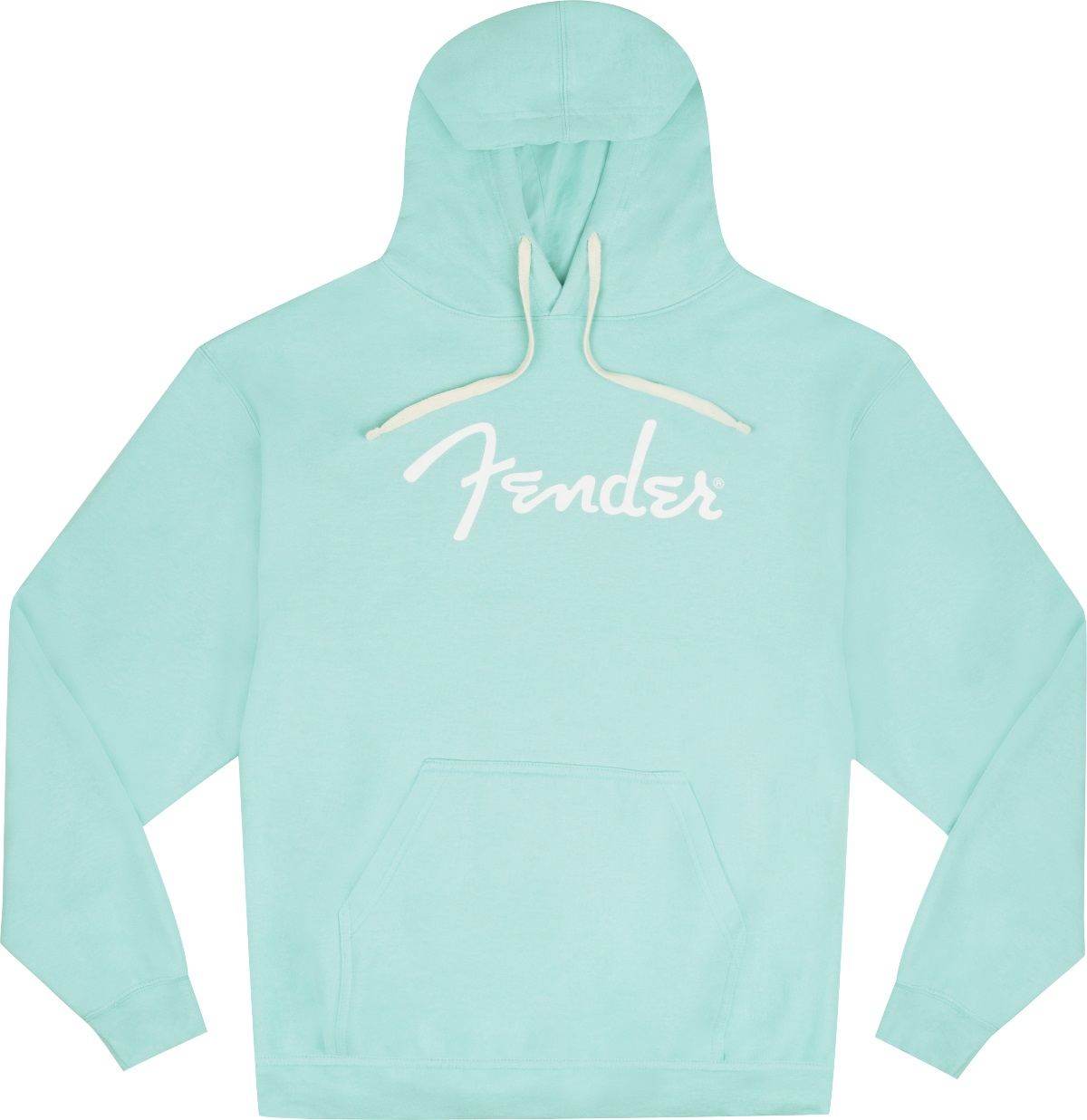 Levně Fender Spaghetti Logo Hoodie, Daphne Blue, XXL