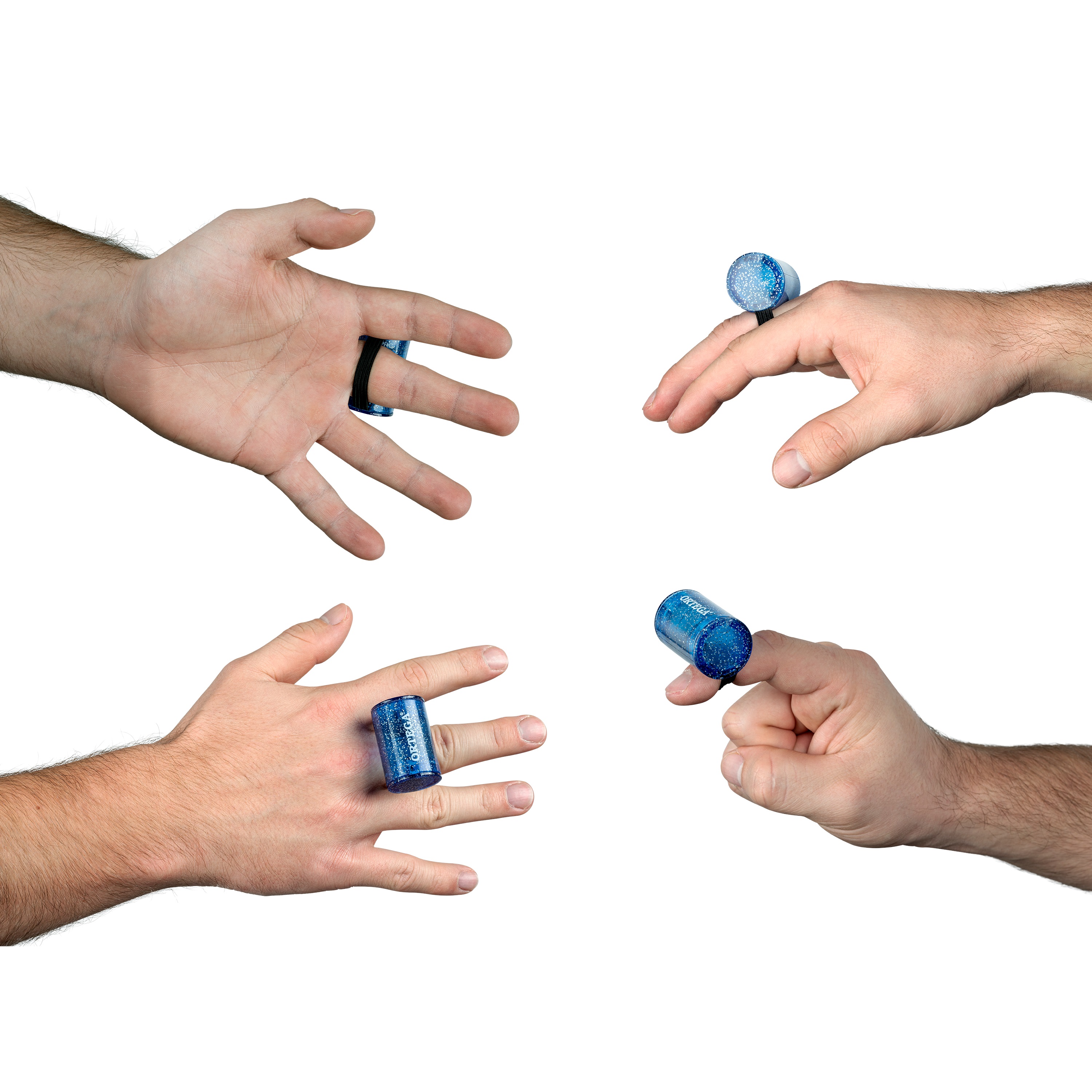 Ortega Plastic Finger Shaker Blue Sparkle (obrázek 4)