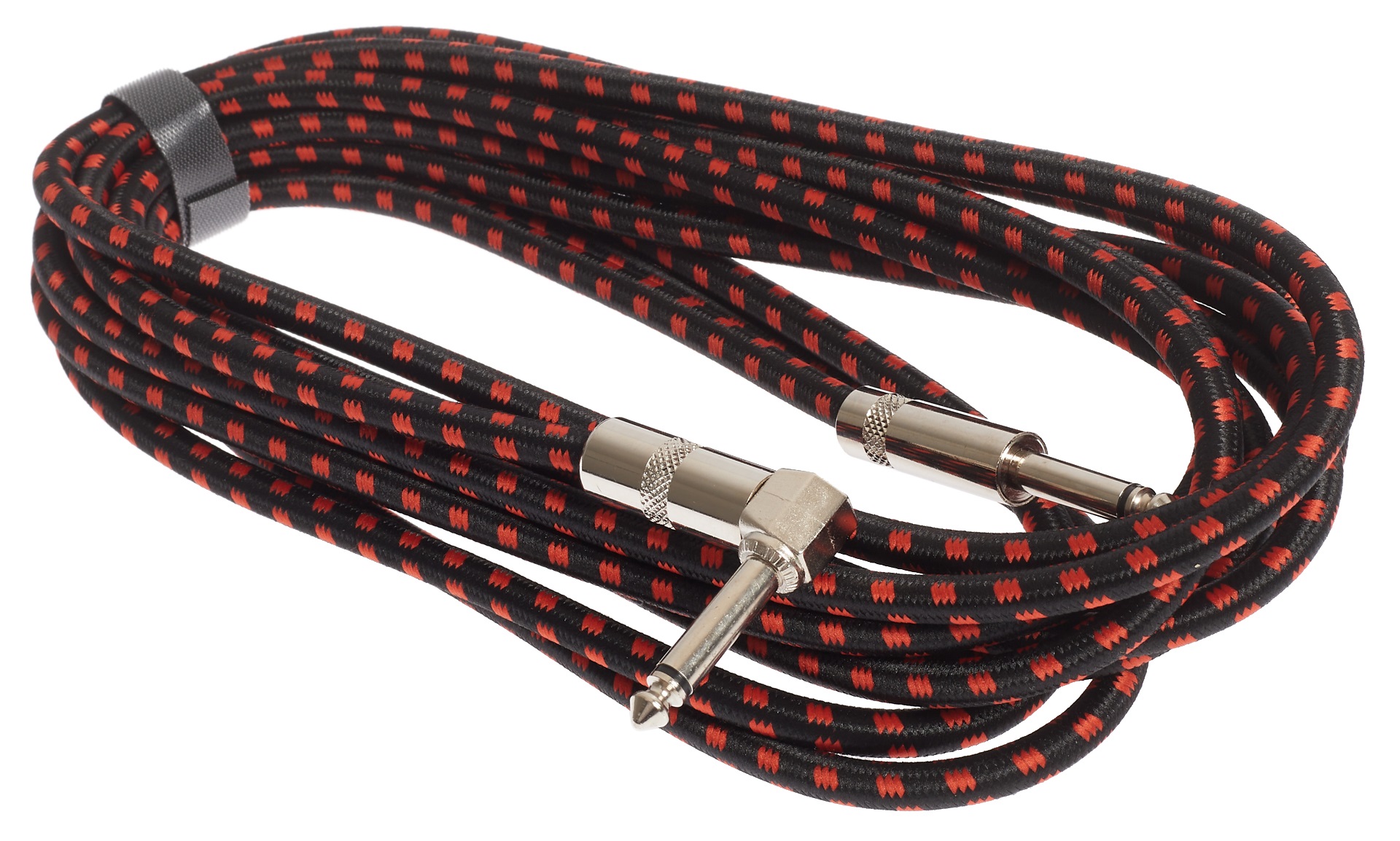 Amumu Woven Instrument Cable Red Angled 5 m (obrázek 3)