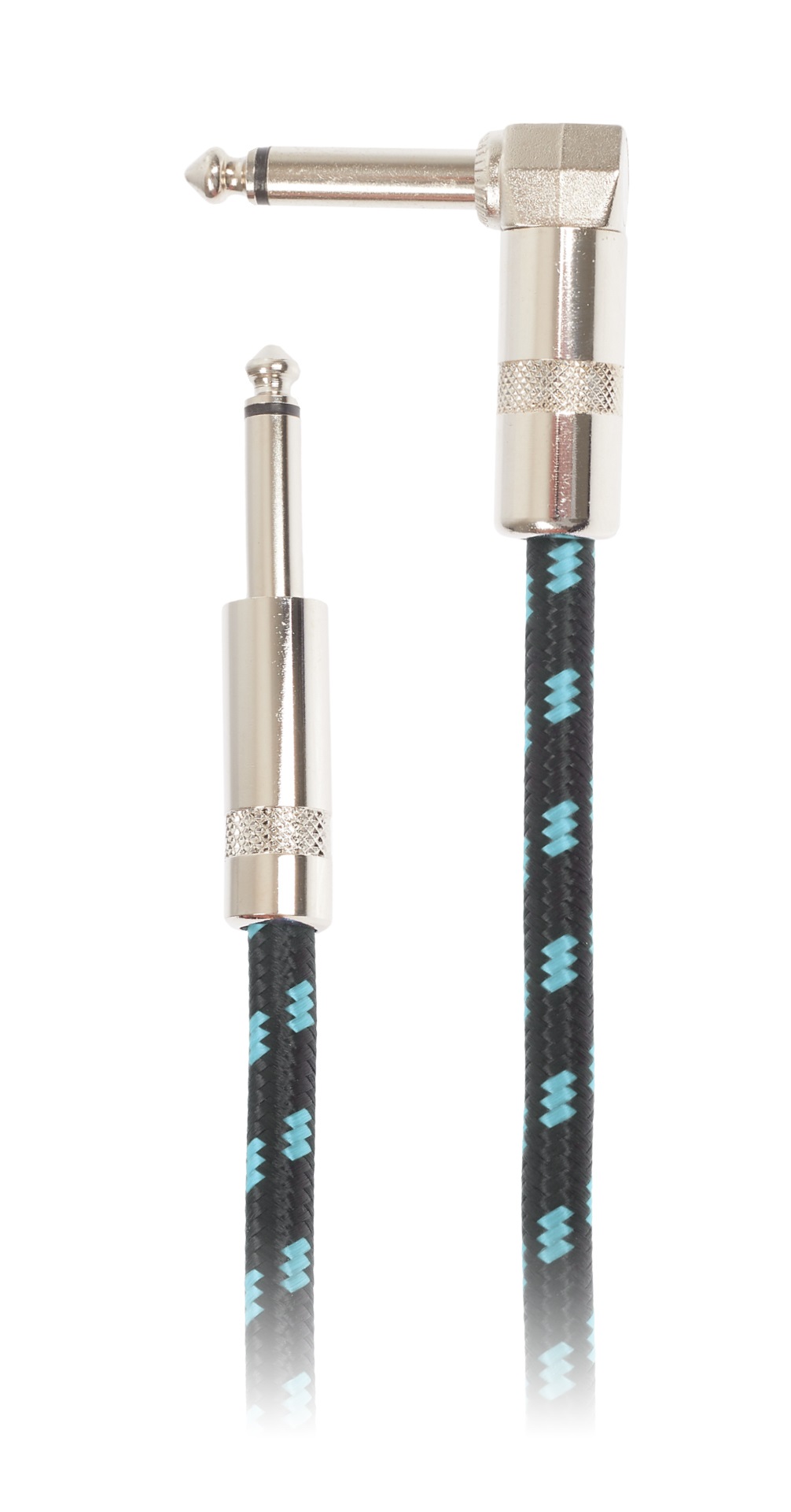 Amumu Woven Instrument Cable Blue Angled 5 m (obrázek 3)