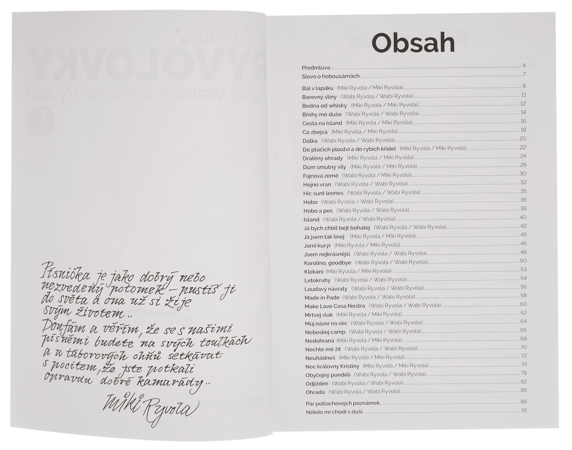 KN Zpěvník Ryvolovky – Písně Wabiho a Mikiho Ryvolů – 1. díl (obrázek 3)