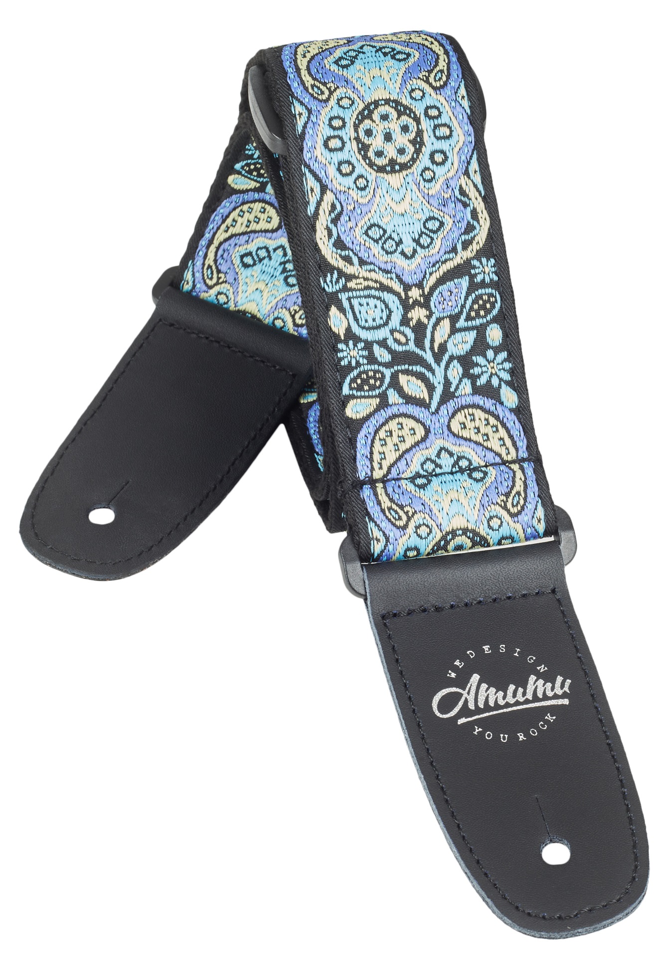 Levně Amumu Hootenanny Embroidery Cotton Strap Blue