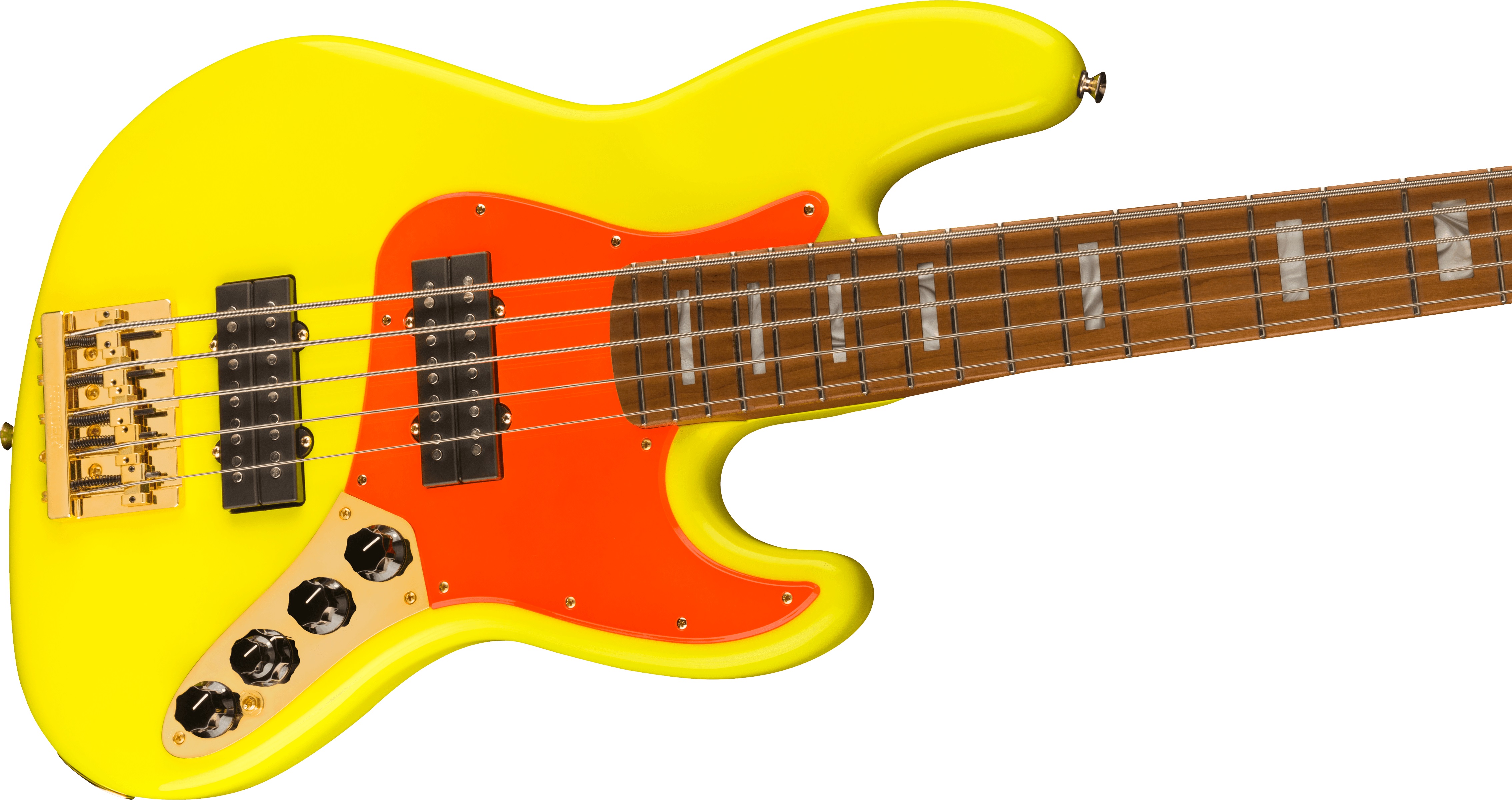 Fender MonoNeon Jazz Bass® V Neon Yellow (obrázek 4)
