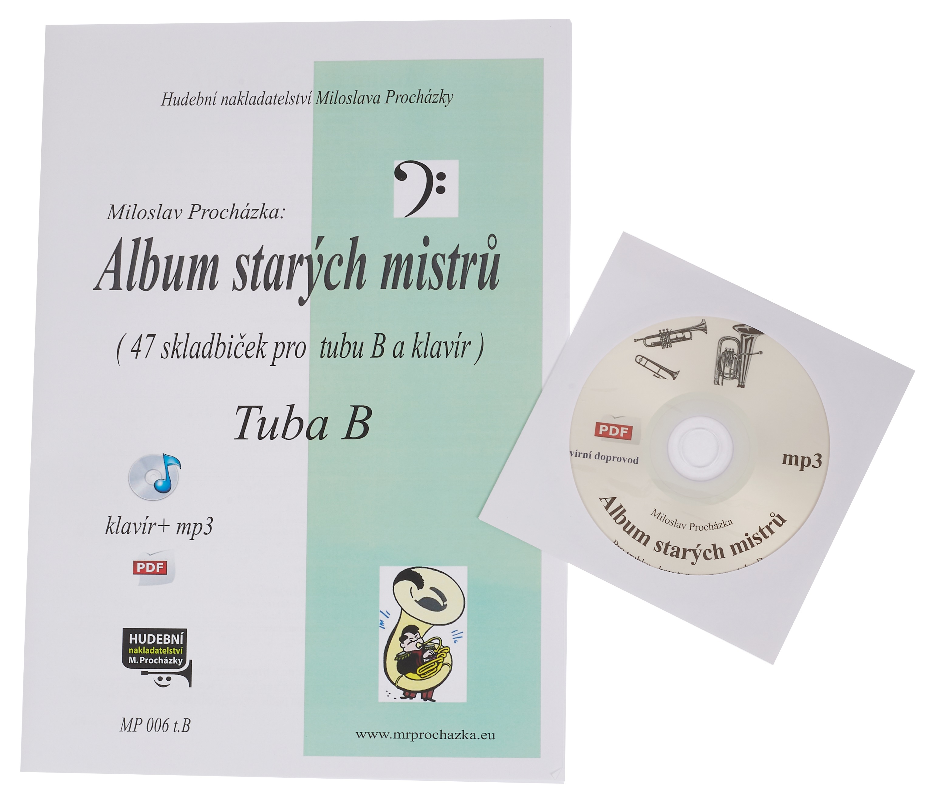 Levně KN Album starých mistrů pro tubu in B a klavír + CD