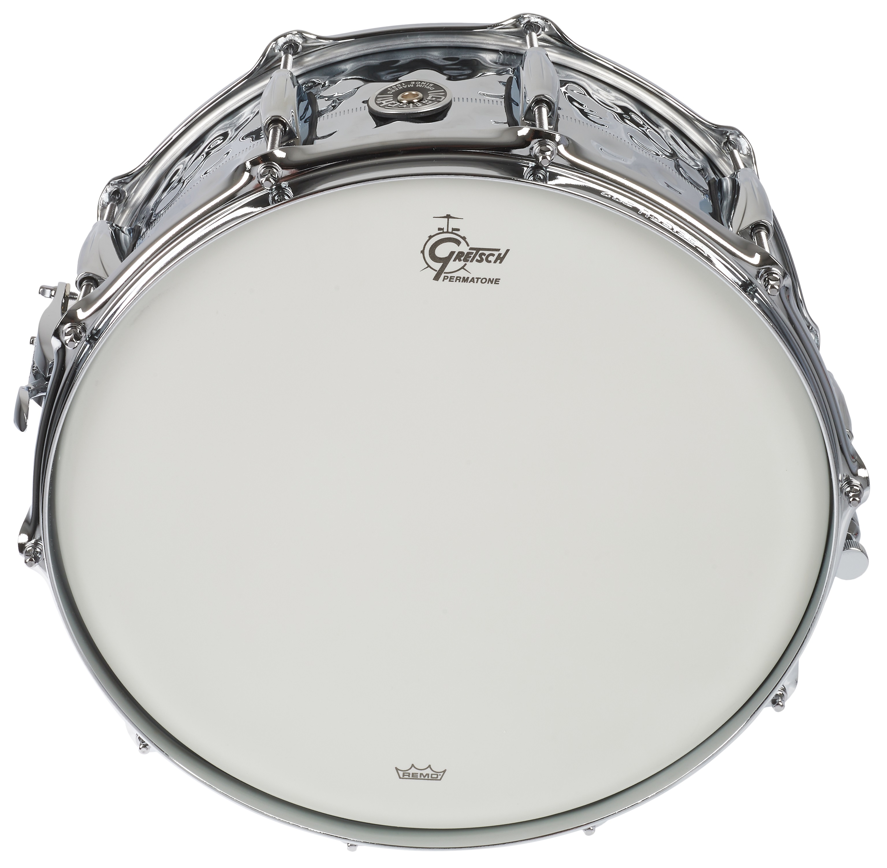 Gretsch 14"x6,5" Hammered Chrome Over Brass (obrázek 3)
