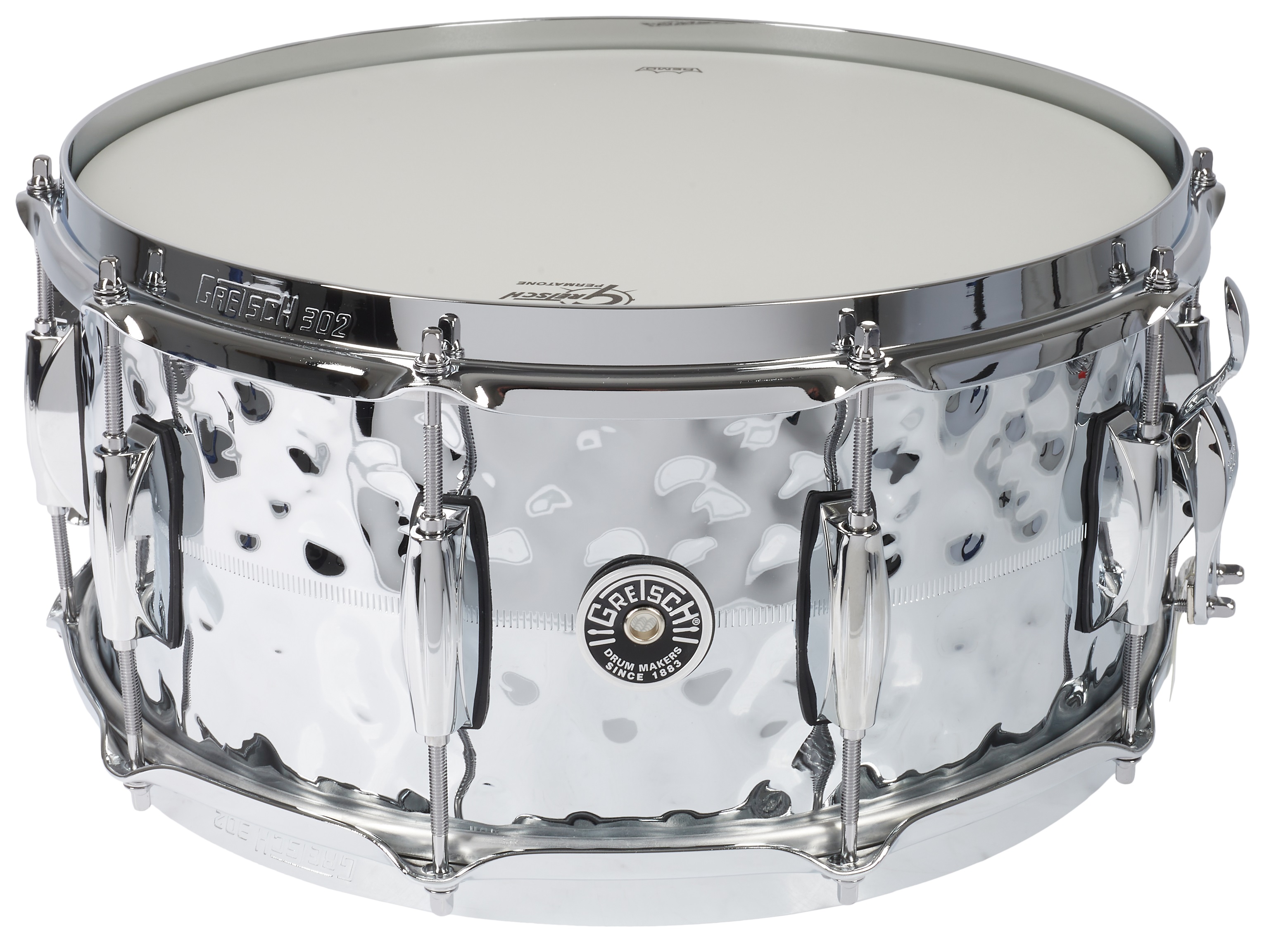 Levně Gretsch 14"x6,5" Hammered Chrome Over Brass