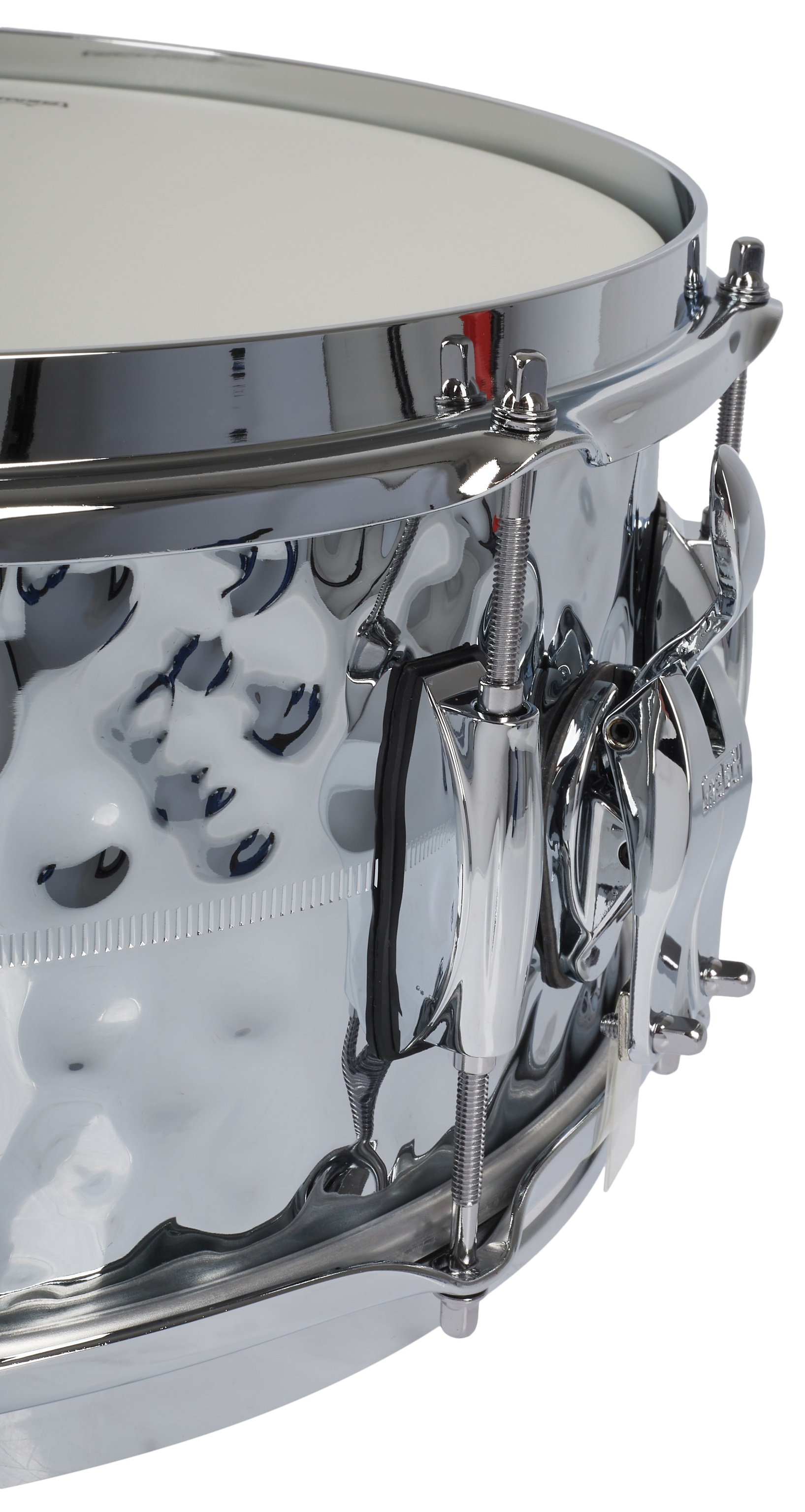 Gretsch 14"x6,5" Hammered Chrome Over Brass (obrázek 6)
