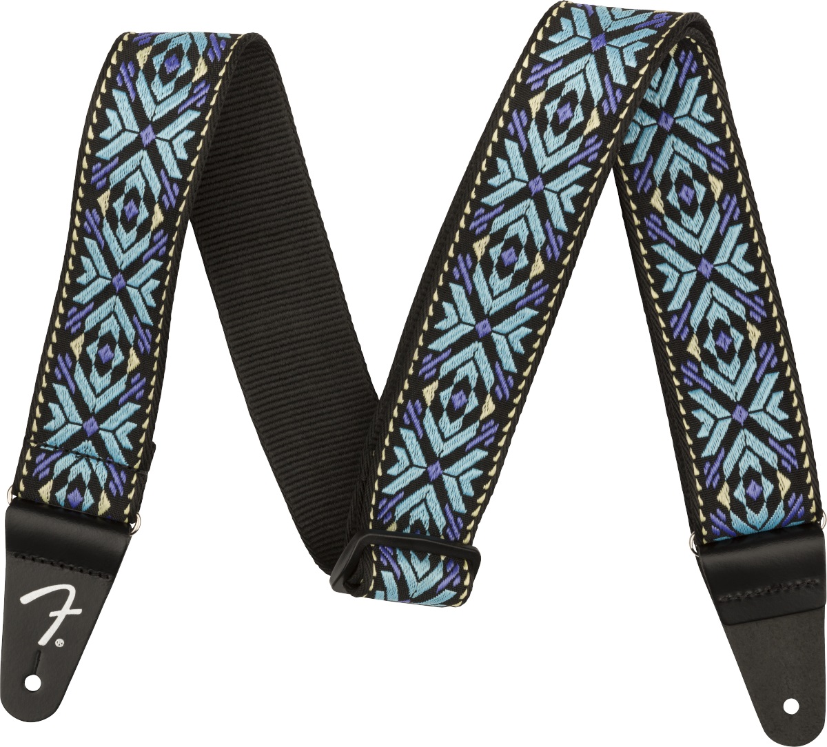 Levně Fender Pasadena Woven Strap, Blue Snowflake, 2"