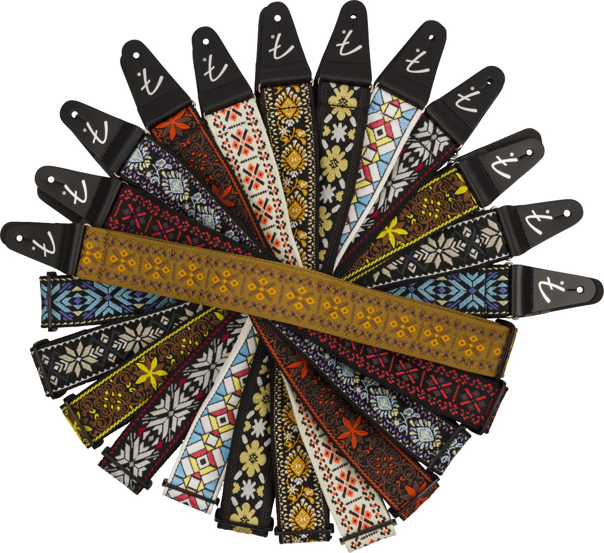 Fender Pasadena Woven Strap, Yellow Clover, 2" (obrázek 4)