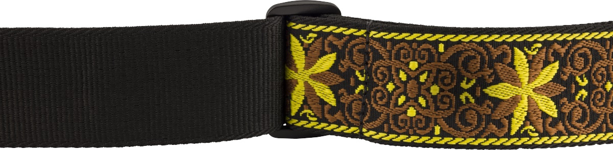 Fender Pasadena Woven Strap, Yellow Wallflower, 2" (obrázek 3)