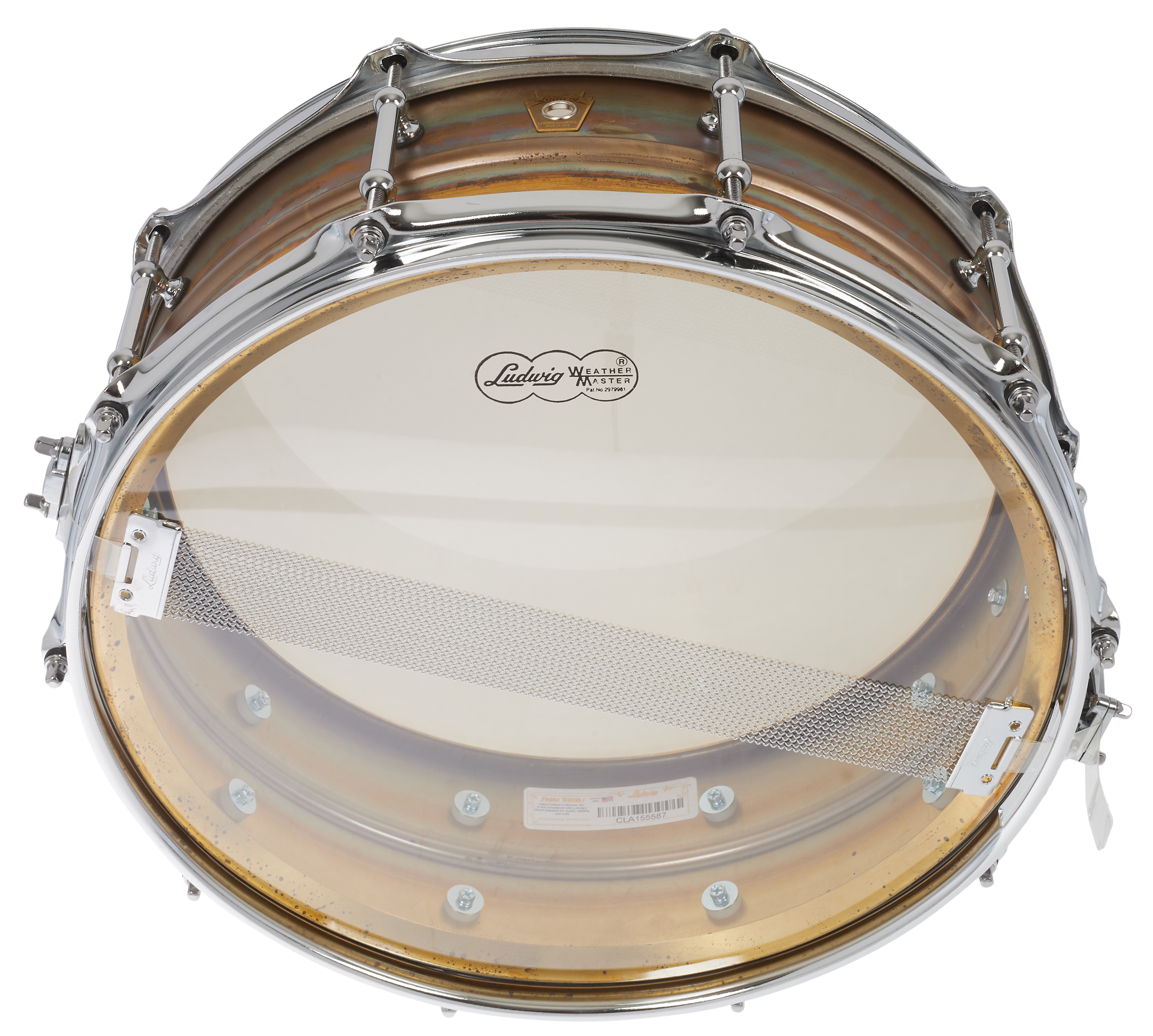 Ludwig 14" x 5" Raw Brass with Tube Lugs LB454RT (obrázek 5)