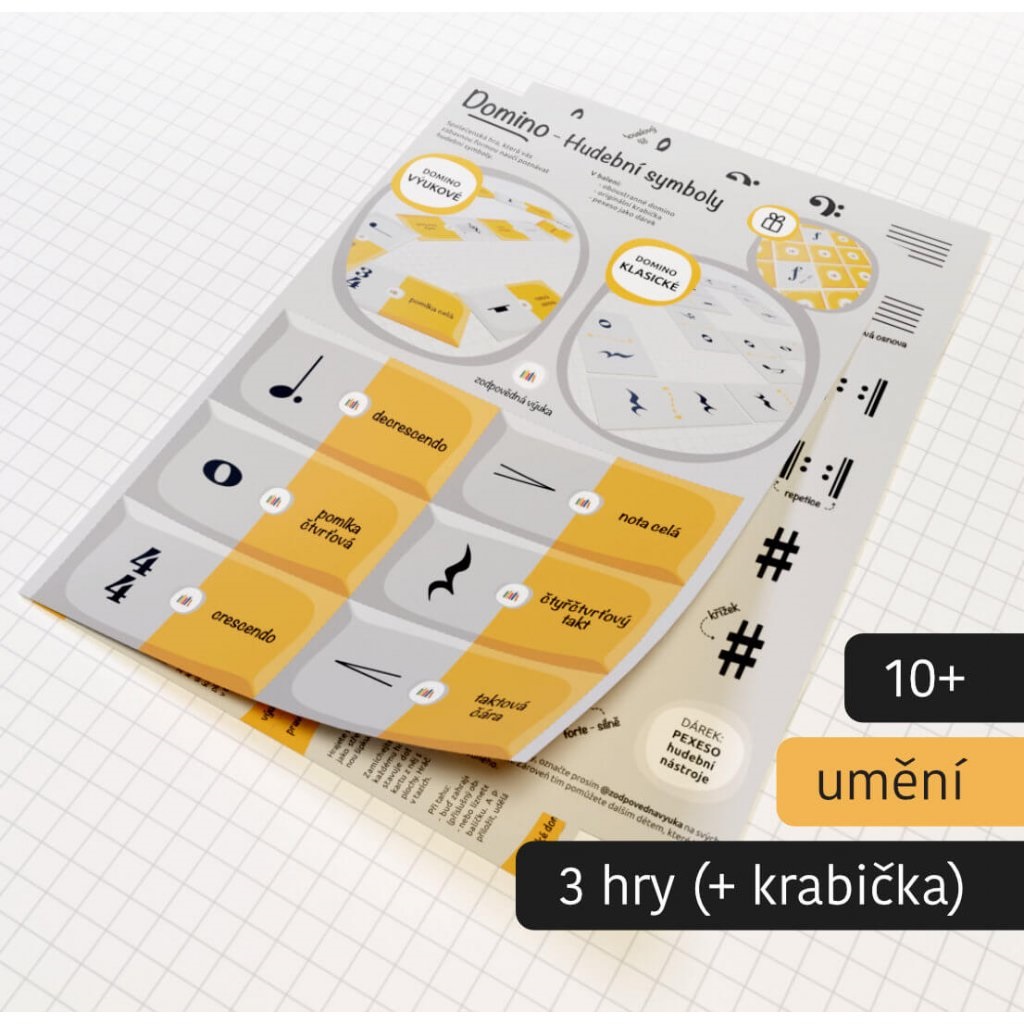 Levně Zodpovědná výuka Domino: Hudební symboly