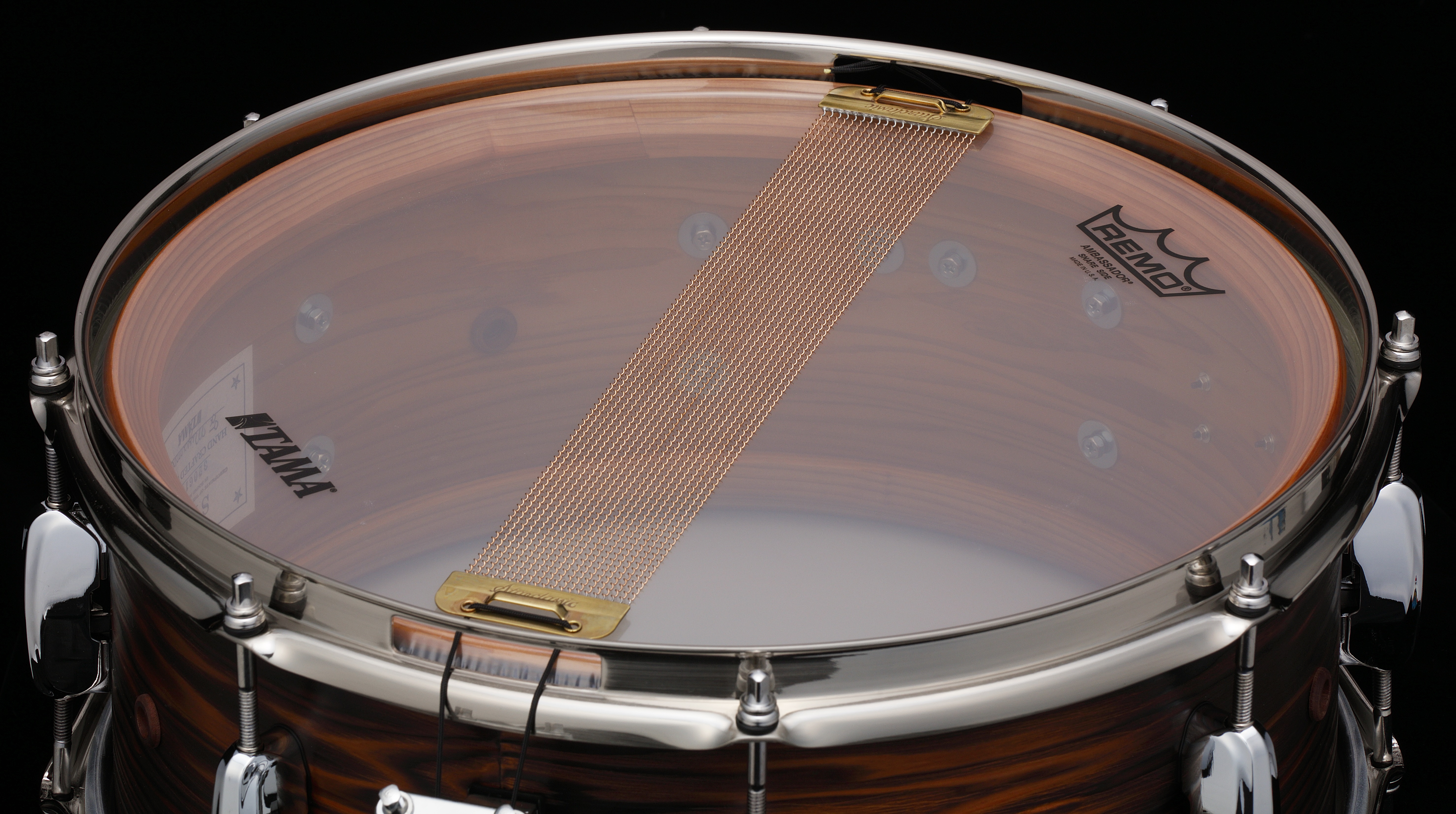 Tama 14" x 6" STAR Reserve Solid Cedar Burnt Oiled Cedar Snare Drum (obrázek 3)