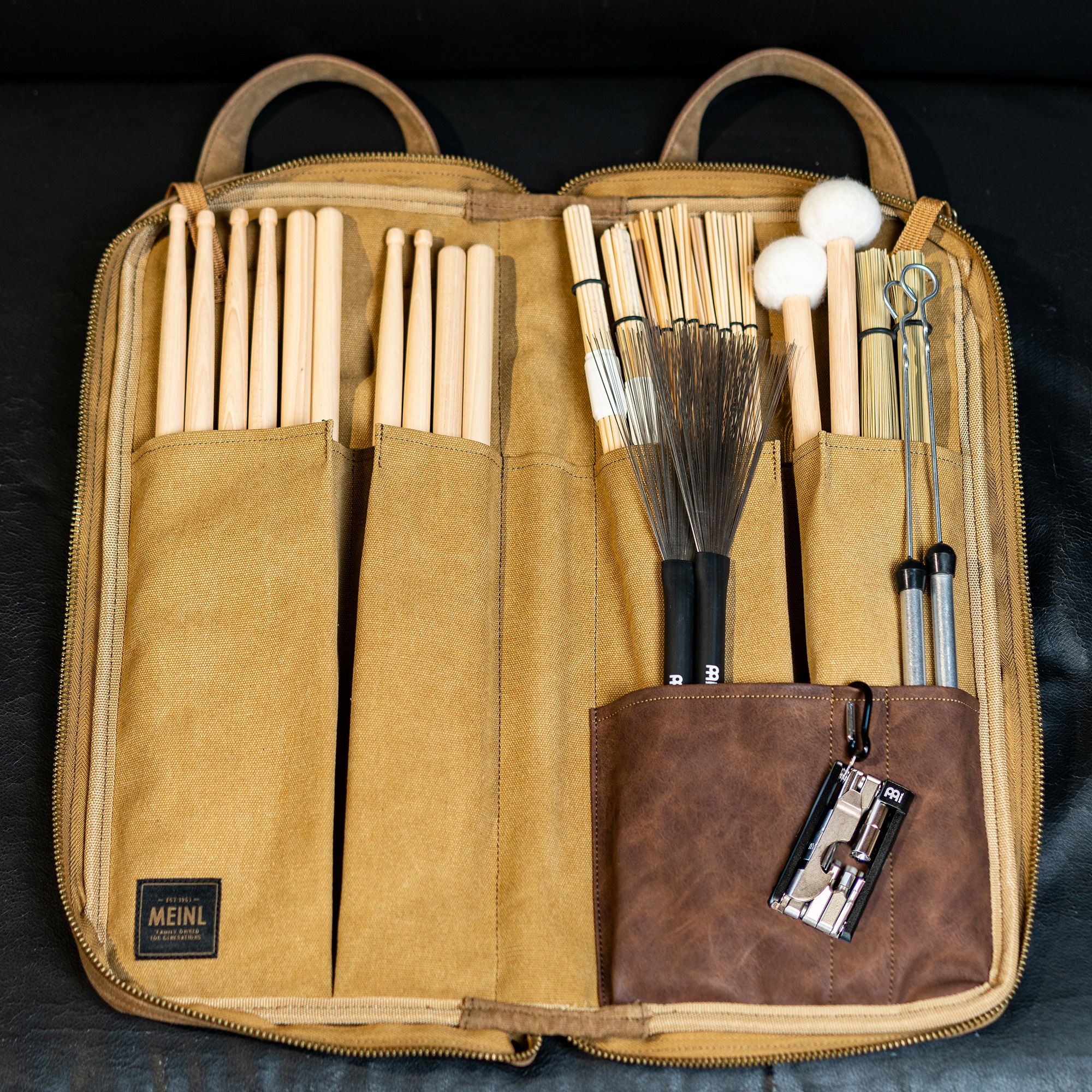 Meinl Waxed Canvas Vintage Khaki Stick Bag (obrázek 4)