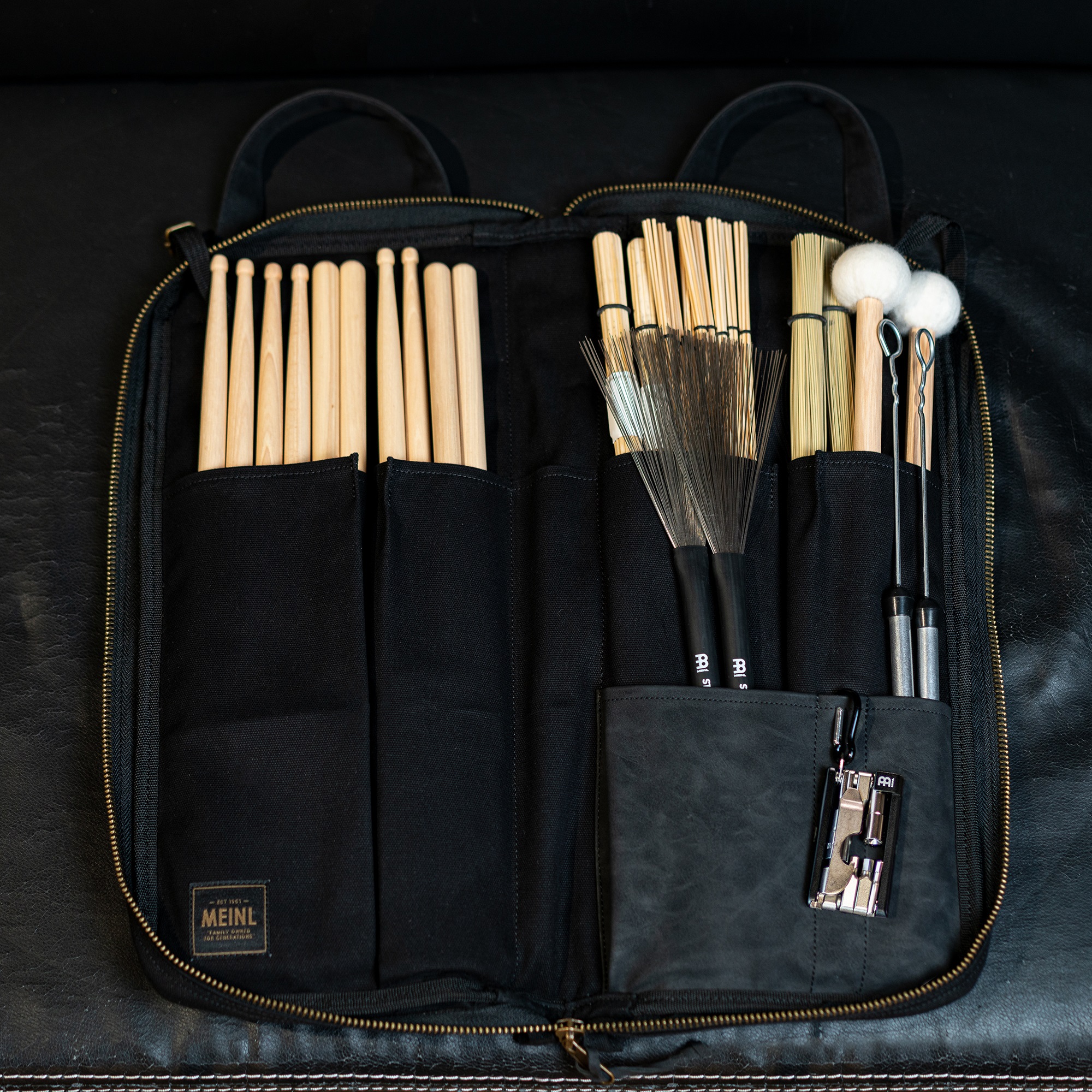 Meinl Waxed Canvas Classic Black Stick Bag (obrázek 4)