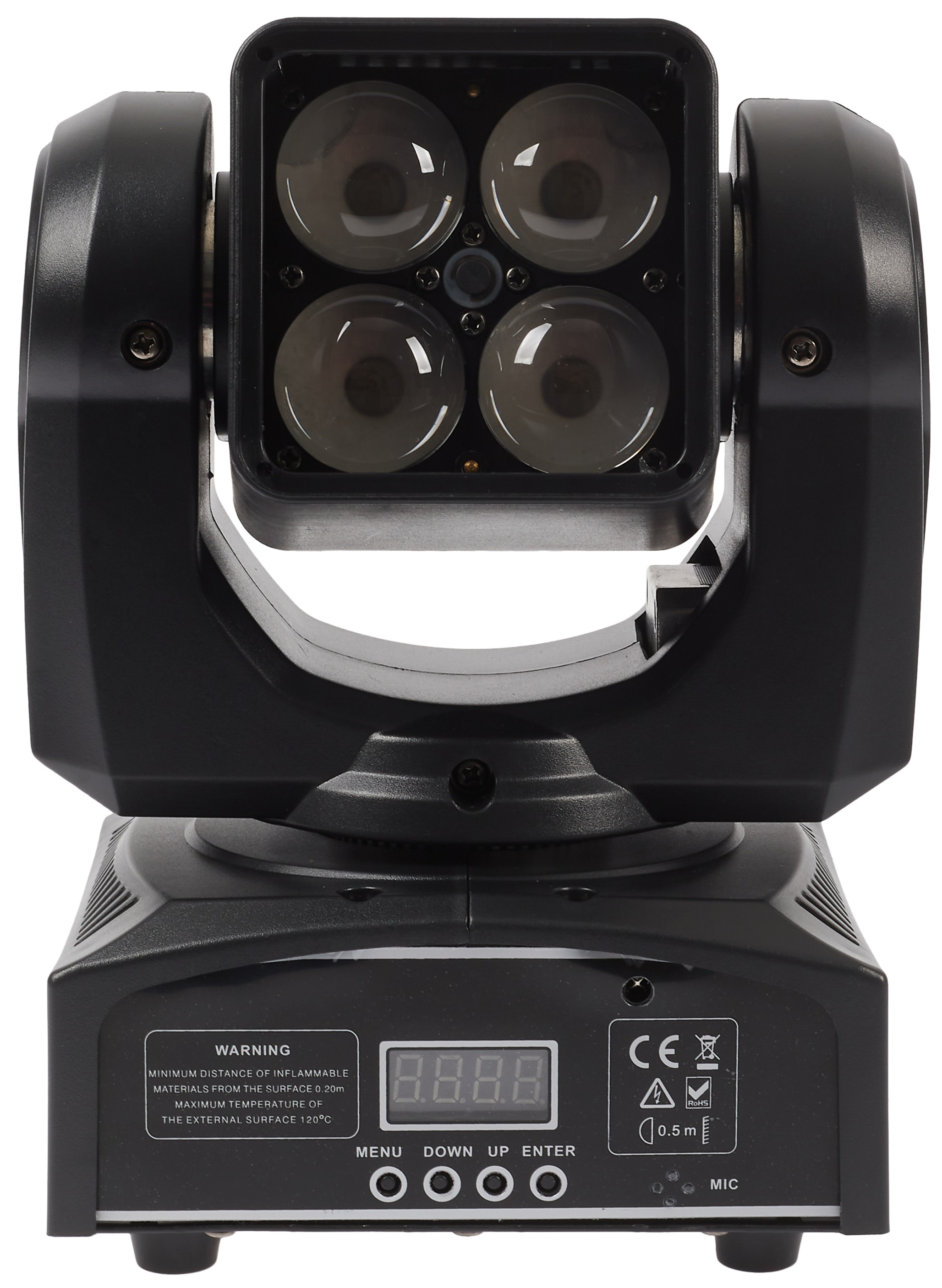 Flash LED MOVING HEAD 4x15W RGBW 4in1 OSRAM ZOOM (použité)