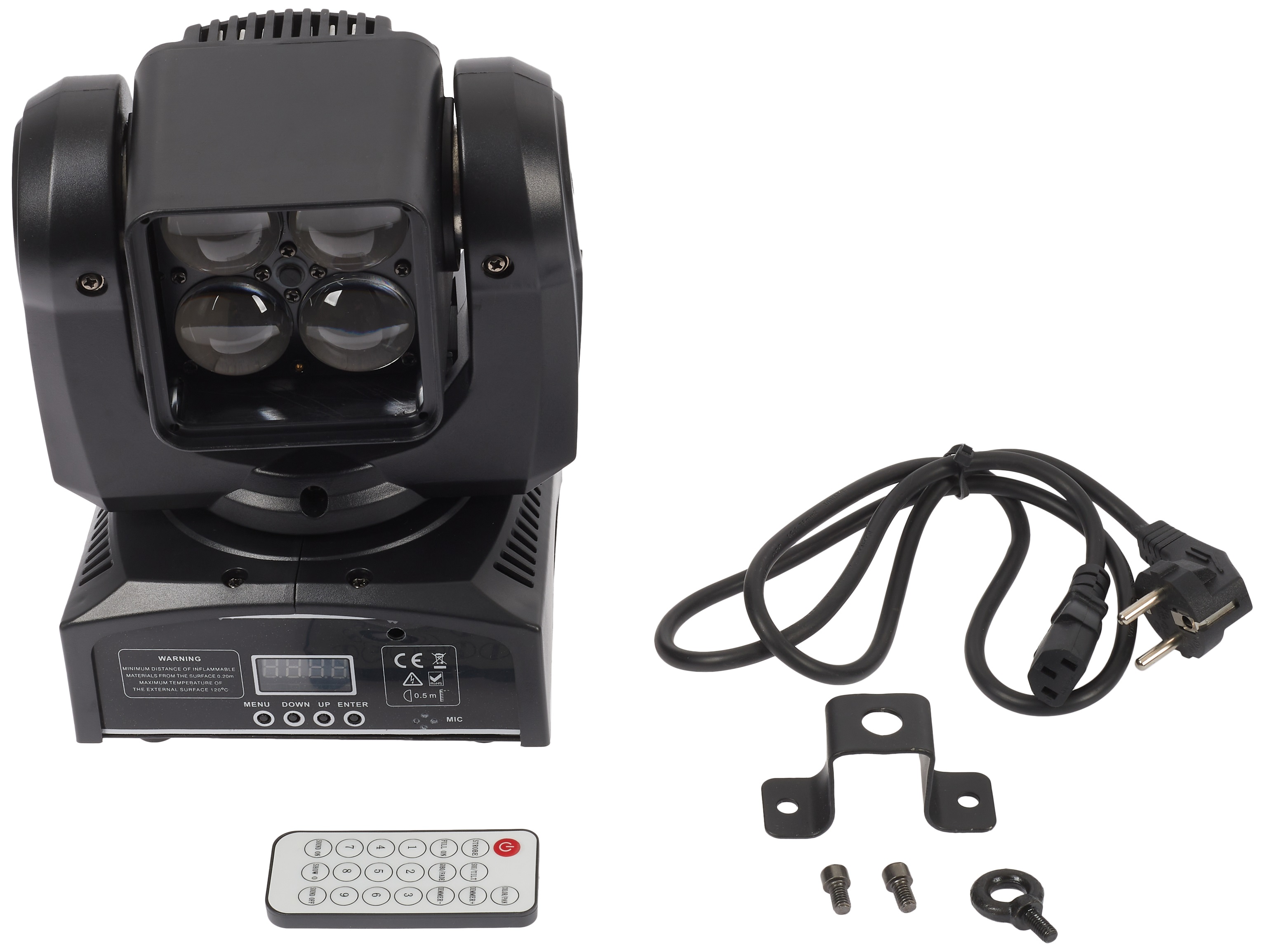 Flash LED MOVING HEAD 4x15W RGBW 4in1 OSRAM ZOOM (obrázek 5)