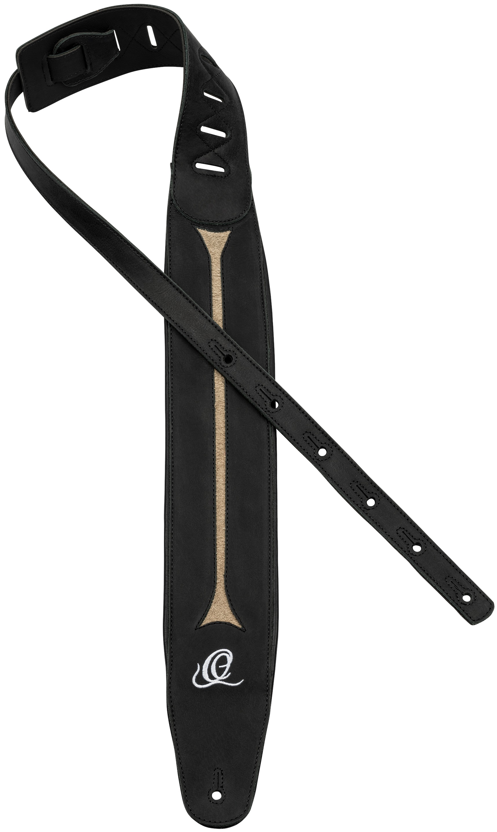 Ortega OSBS-2 Bass Leather Strap - Vintage Ash (obrázek 3)