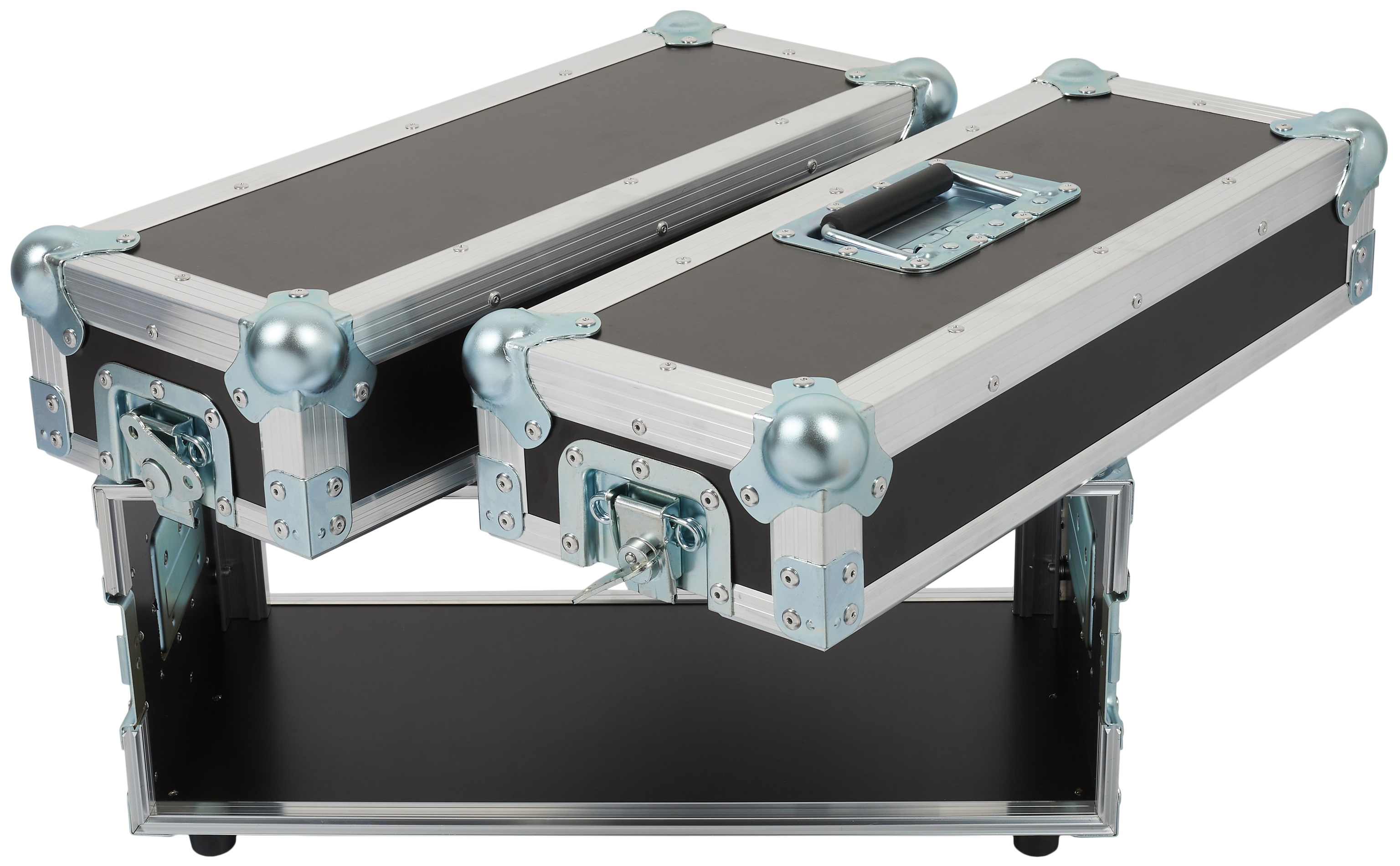 Razzor Cases 4U rack 300 s úložnými přihrádkami ve víkách (obrázek 7)