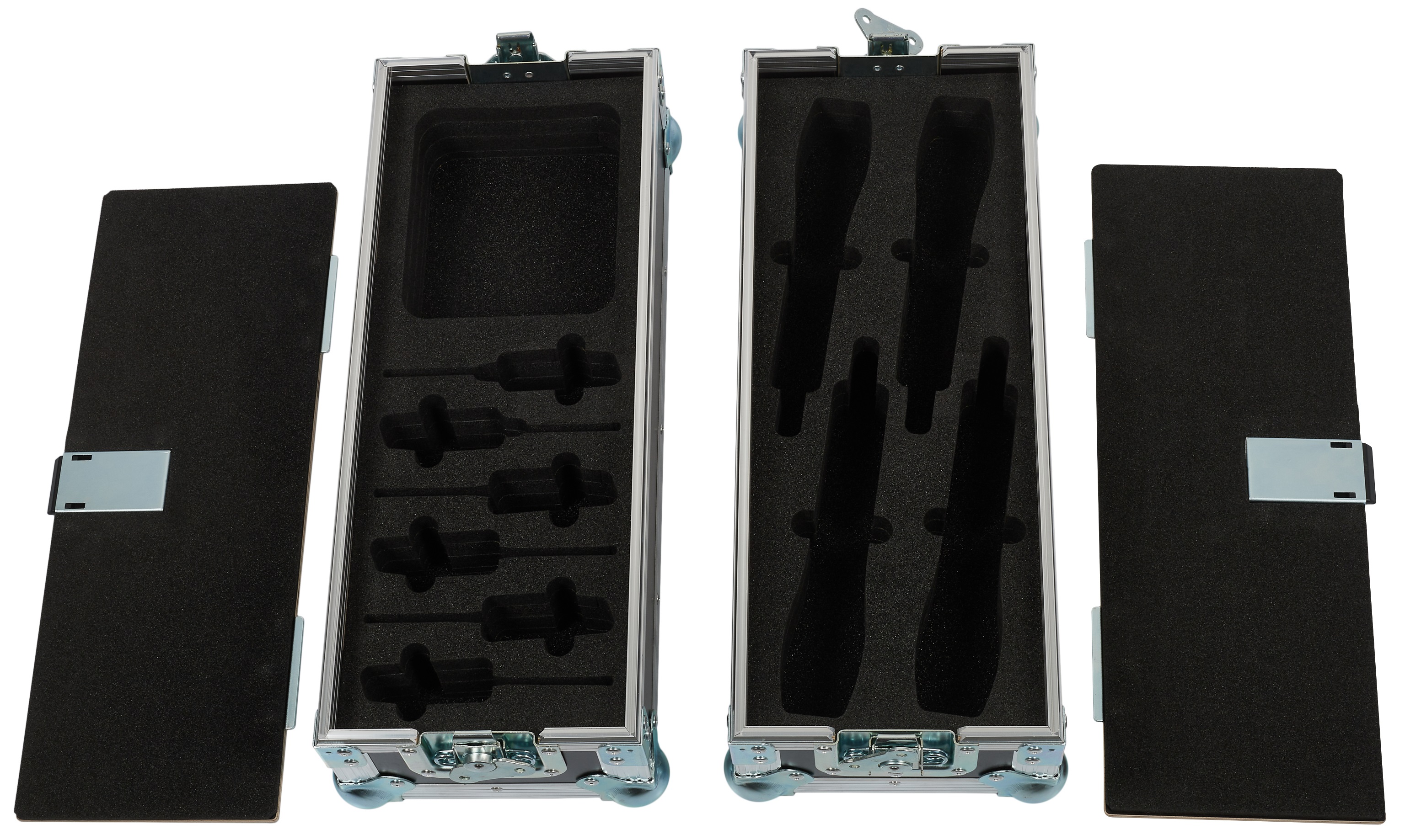 Razzor Cases 4U rack 300 s úložnými přihrádkami ve víkách (obrázek 8)