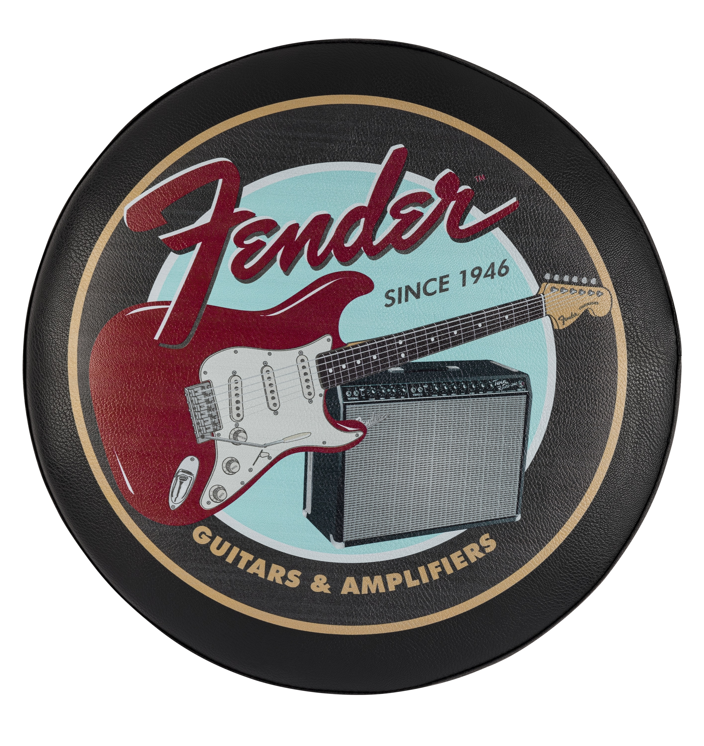 Fender 30" Guitars & Amps Pick Holder Barstool (obrázek 3)