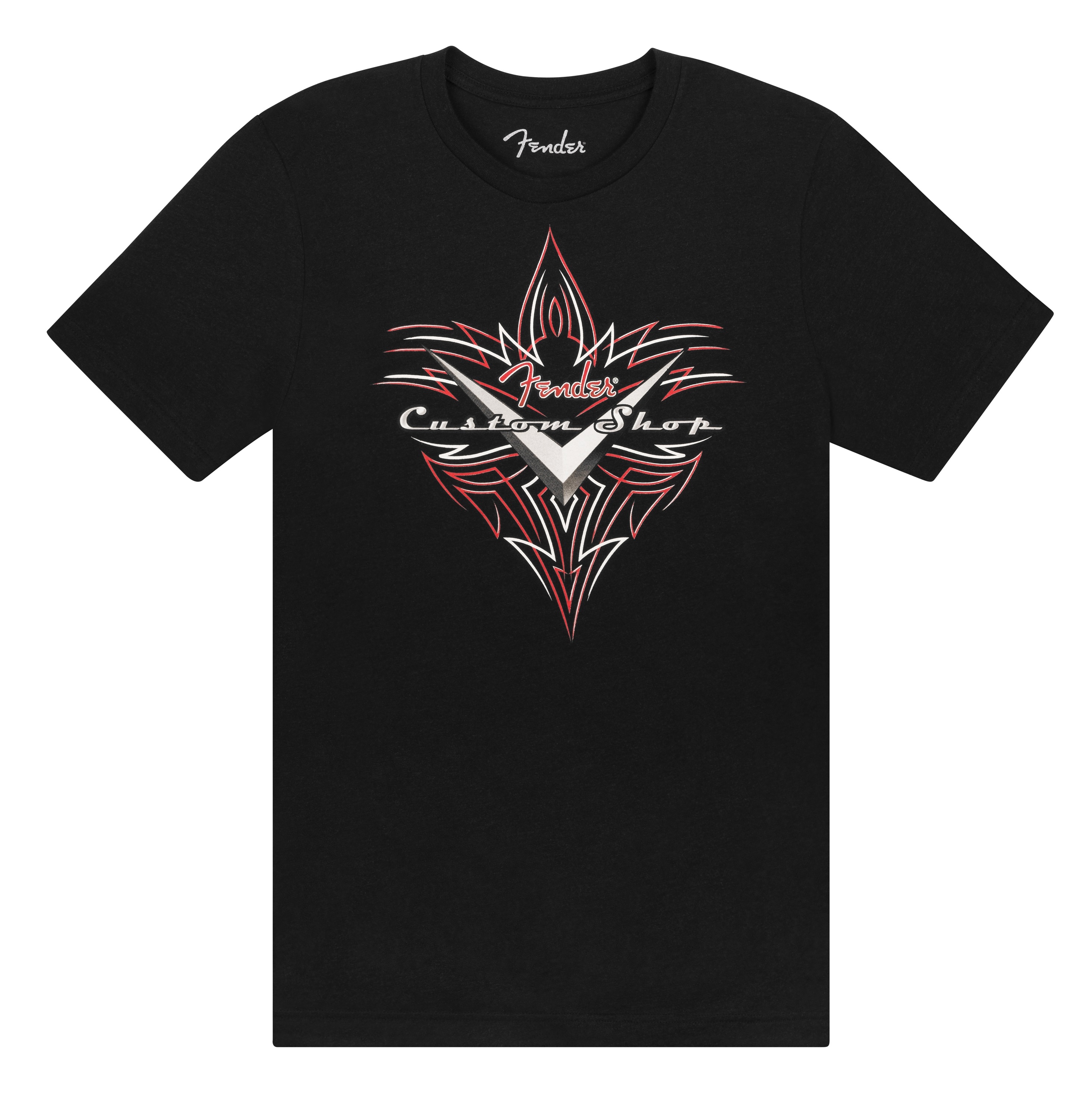Levně Fender Custom Shop Pinstripe T-Shirt Black L
