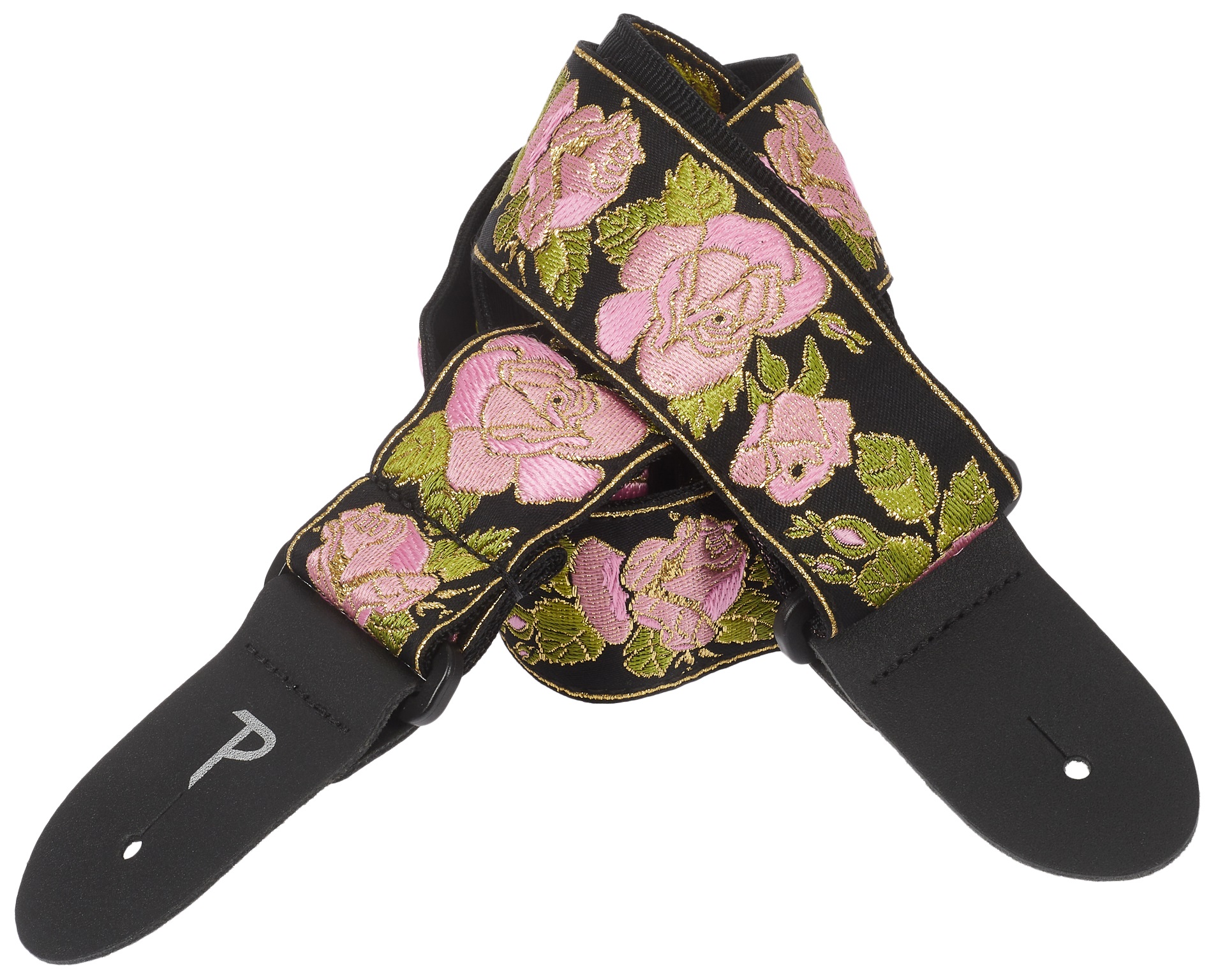 Perri's Leathers Jacquard Strap Pink And Black Flower (obrázek 3)